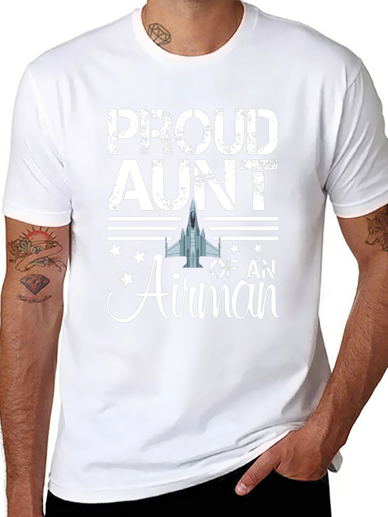 Proud Aunt Airman T-Shirt - Military Family Tee