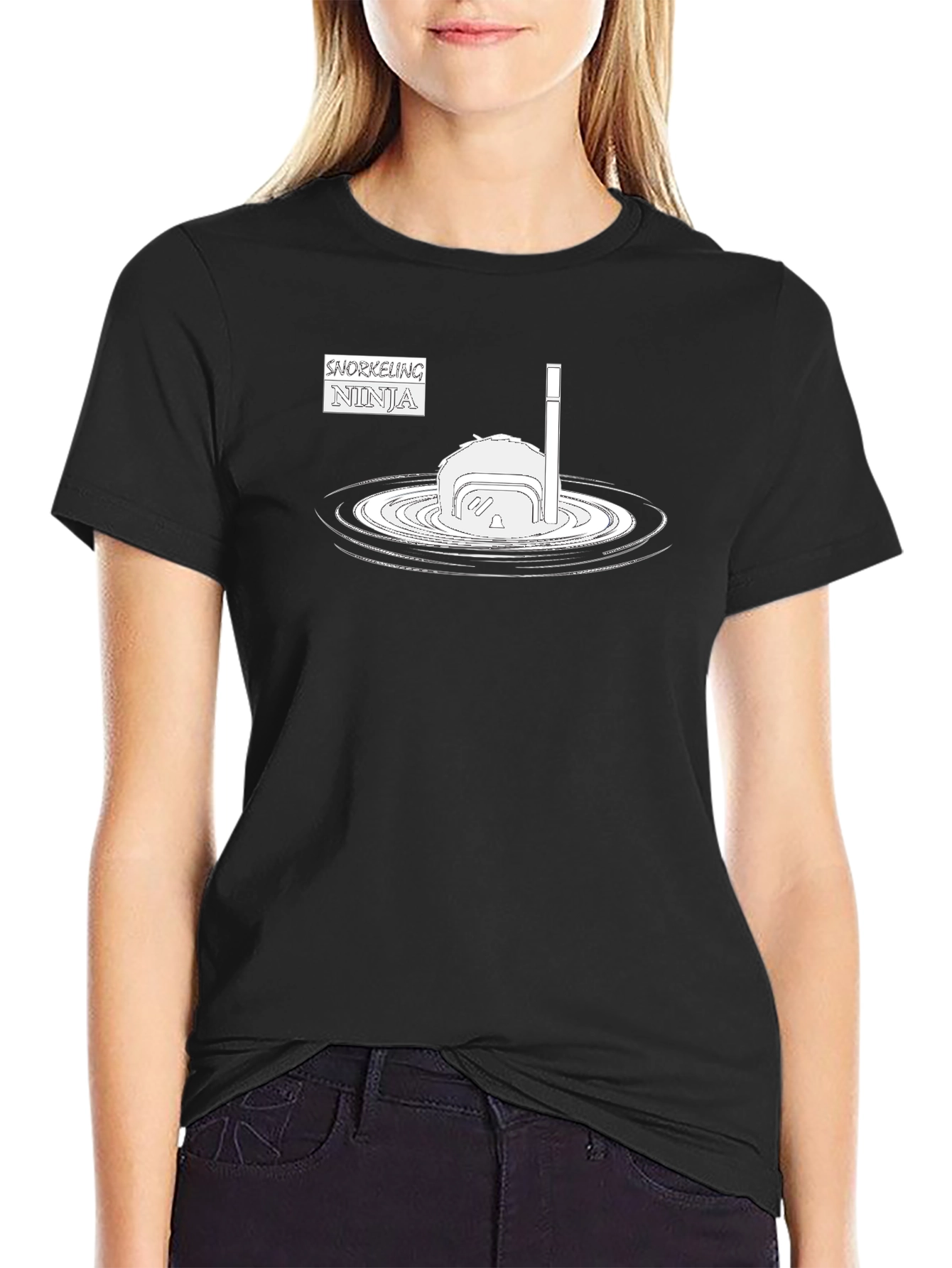 Snorkeling Ninja Graphic T-Shirt
