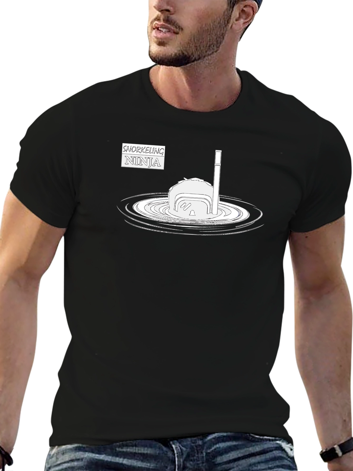 Snorkeling Ninja Graphic T-Shirt