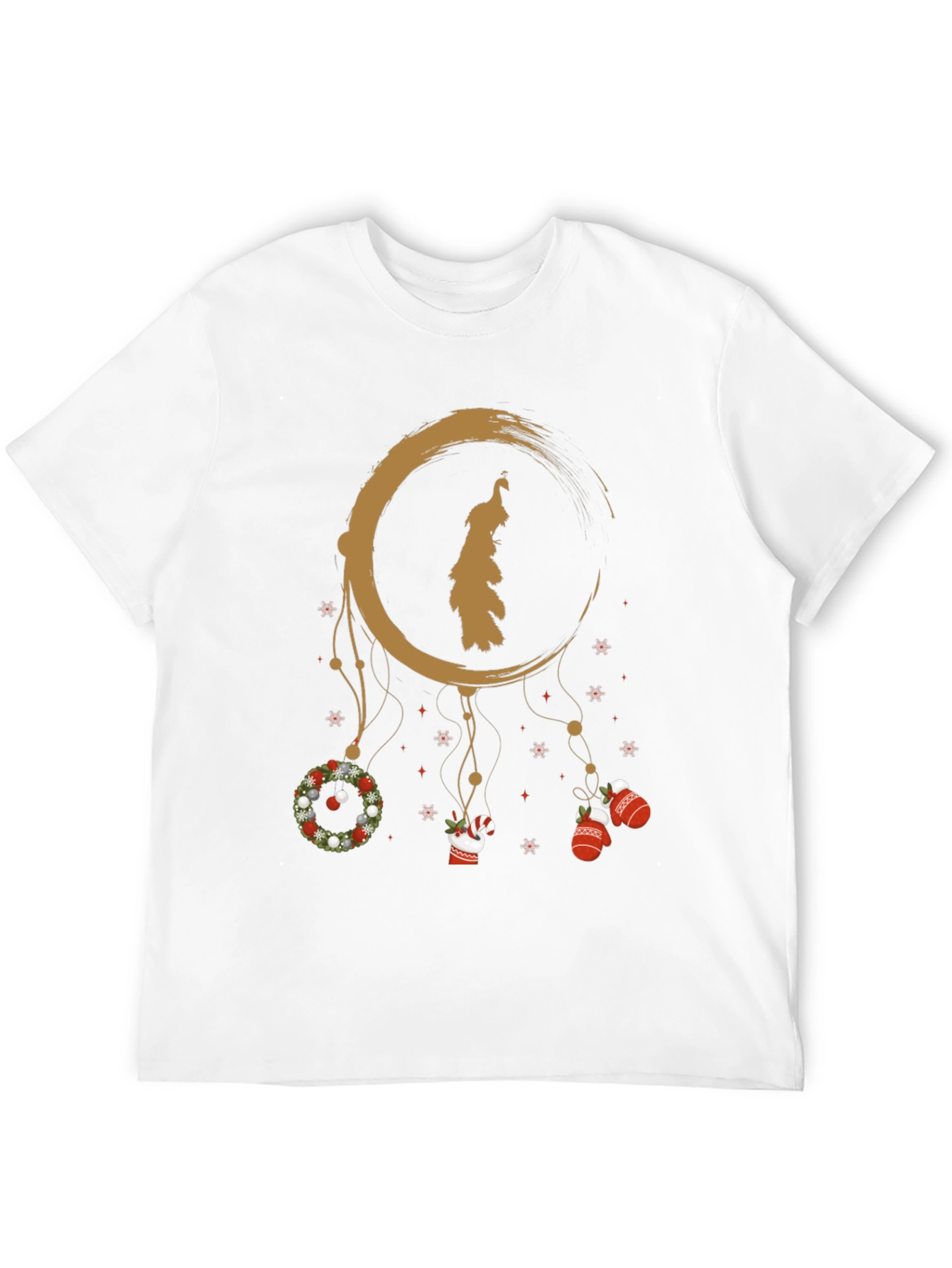 Festive Peacock Dreamcatcher Graphic Tee