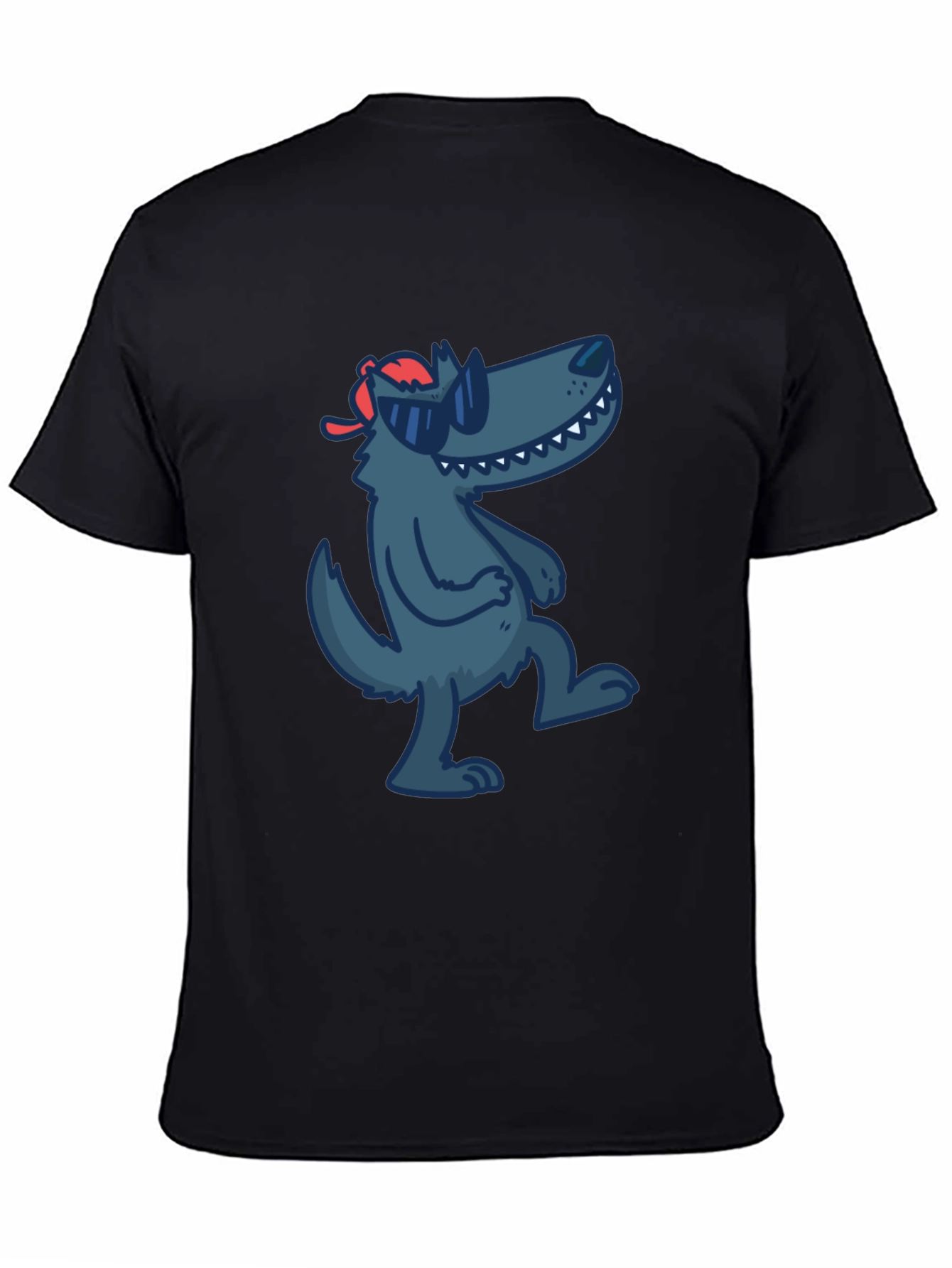 Cool Cartoon Wolf T-Shirt