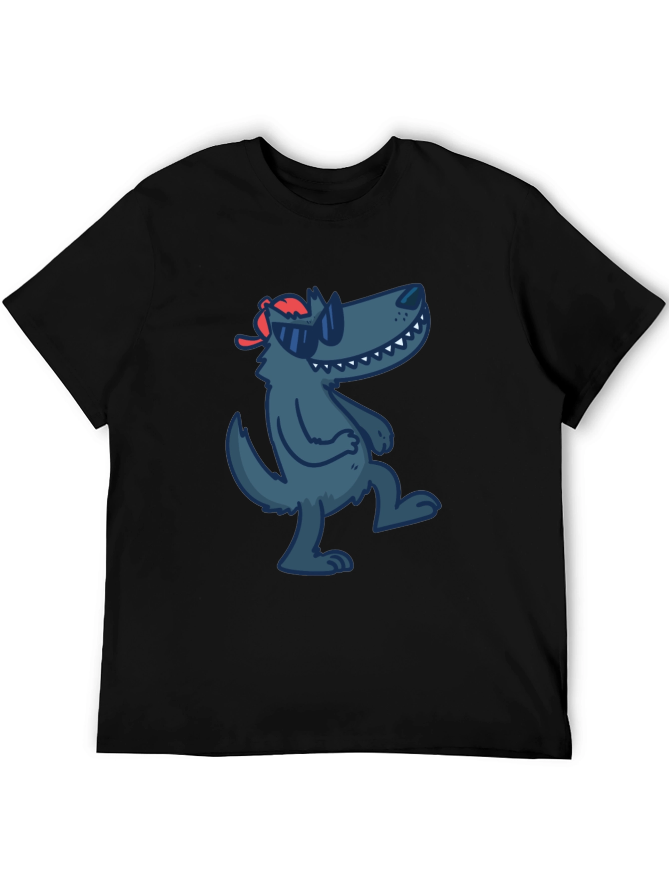 Cool Cartoon Wolf T-Shirt
