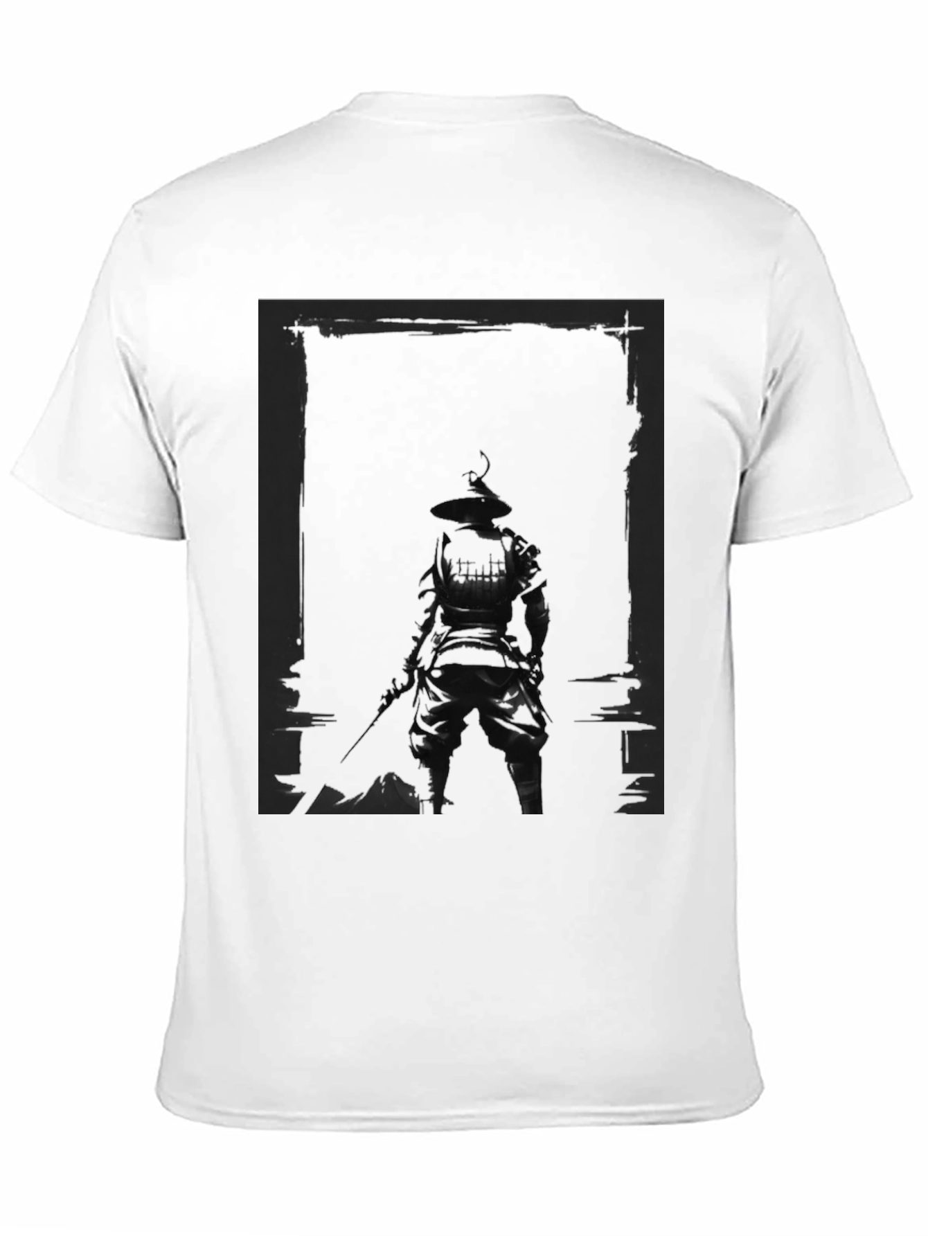 Dark Samurai Graphic Print T-Shirt