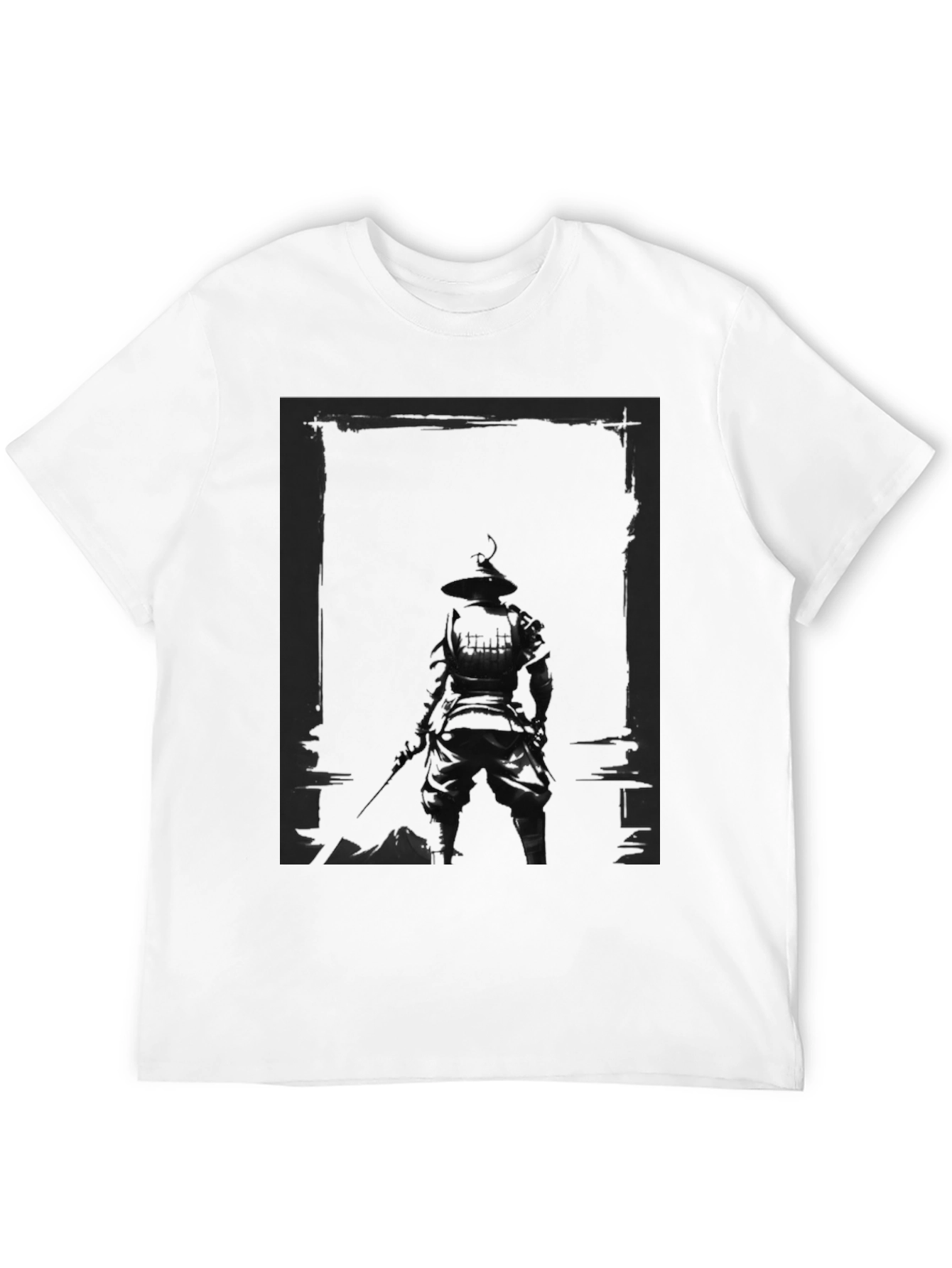 Dark Samurai Graphic Print T-Shirt