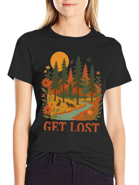 Get Lost Nature Graphic Tee - Adventure Awaits