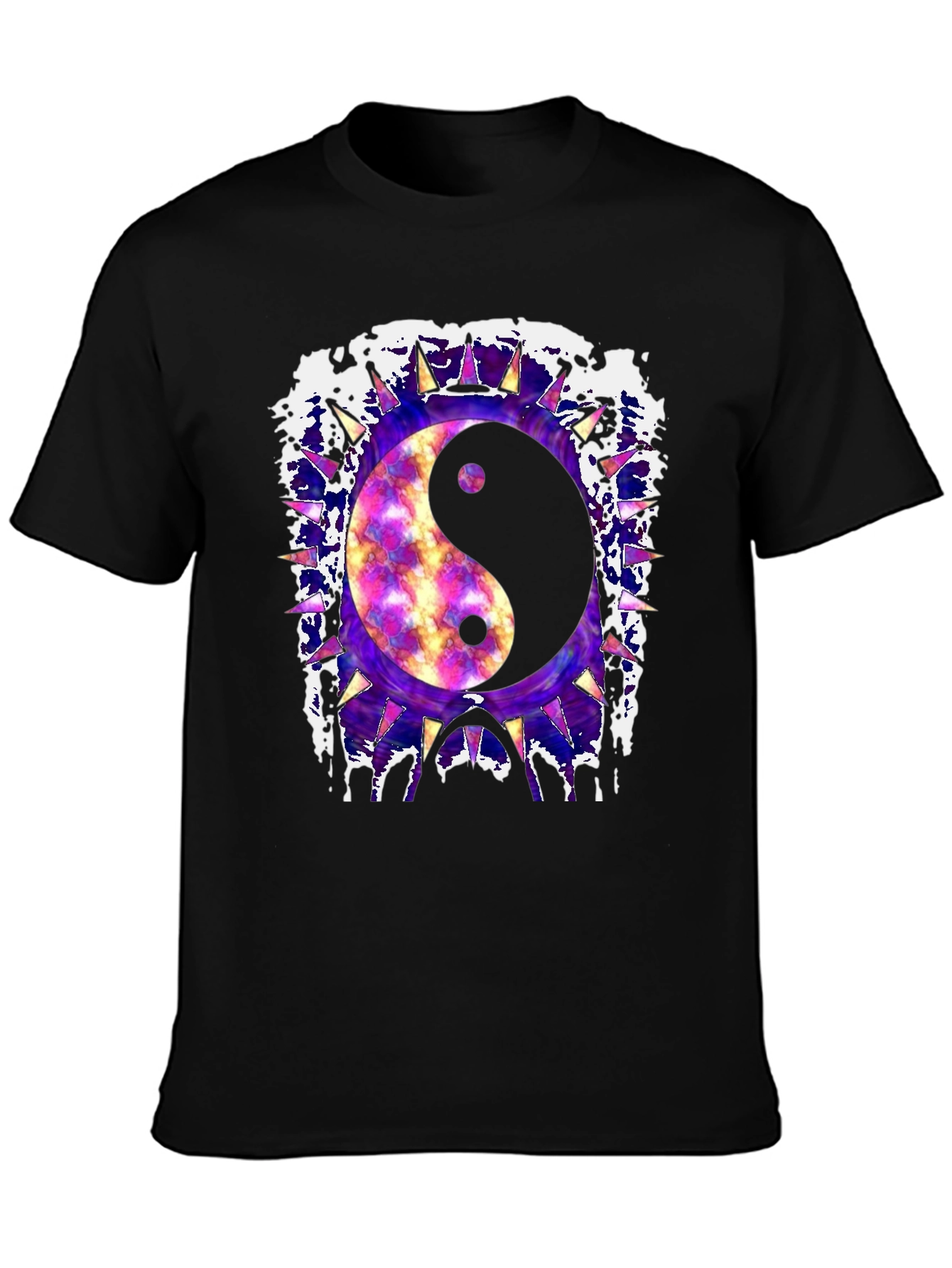 Yin Yang Graphic Tee - Edgy Style