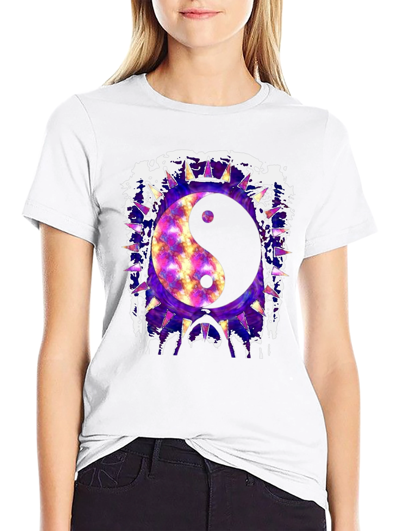Yin Yang Graphic Tee - Edgy Style