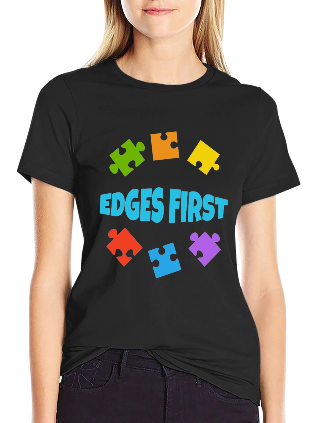 Edges First Puzzle Piece T-Shirt
