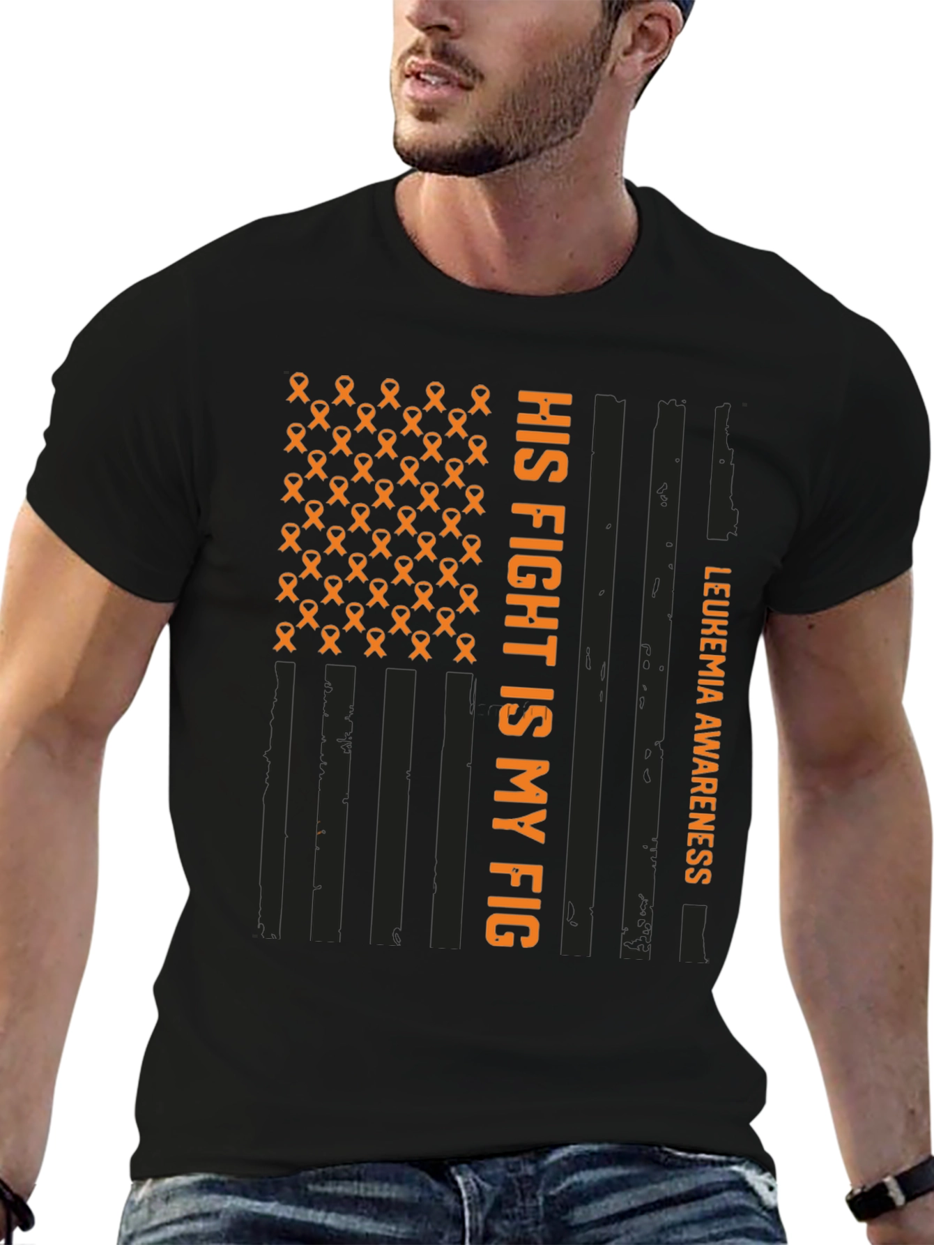 Leukemia Awareness T-Shirt - His Fight Is My Fight