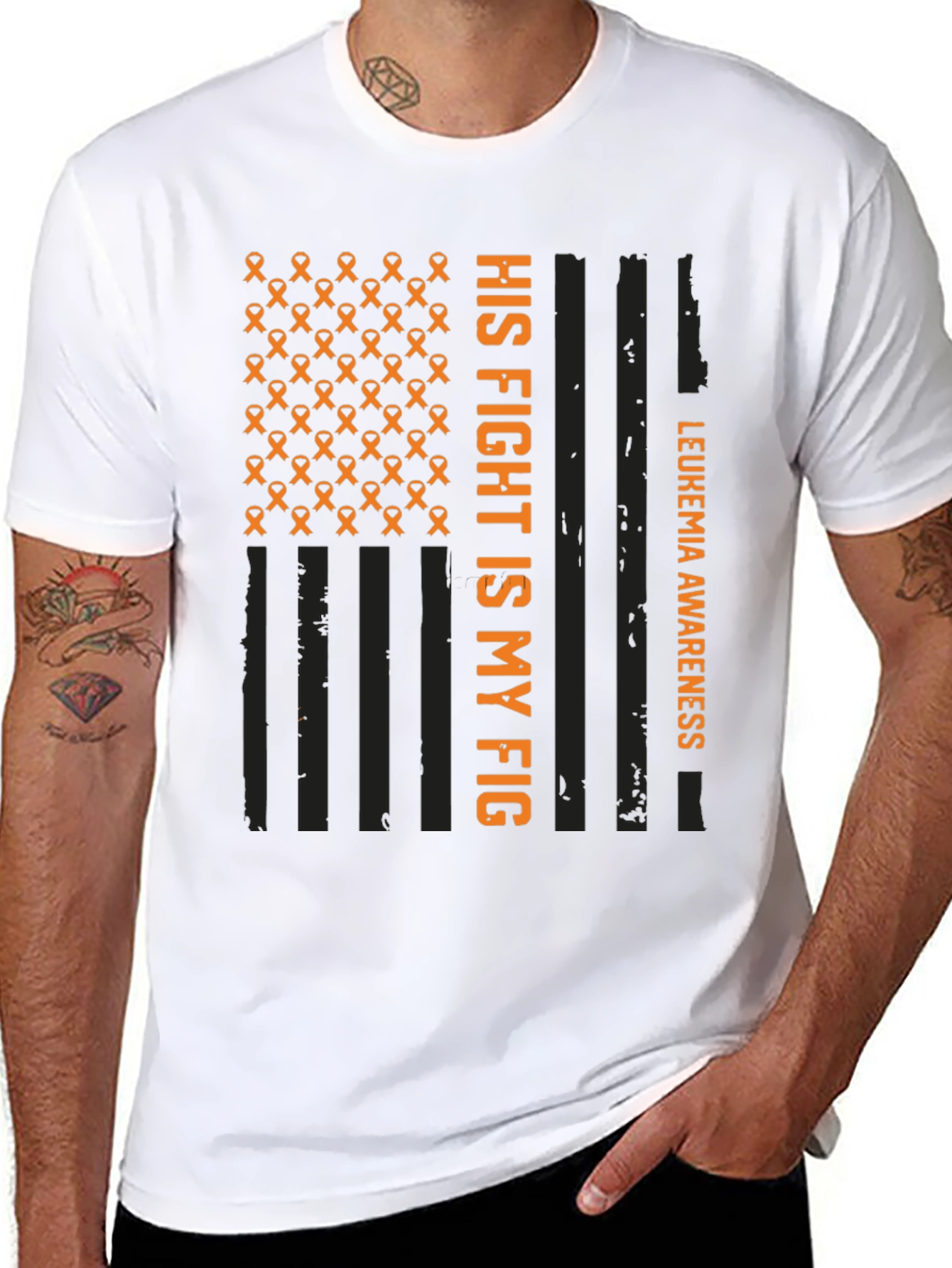 Leukemia Awareness T-Shirt - His Fight Is My Fight