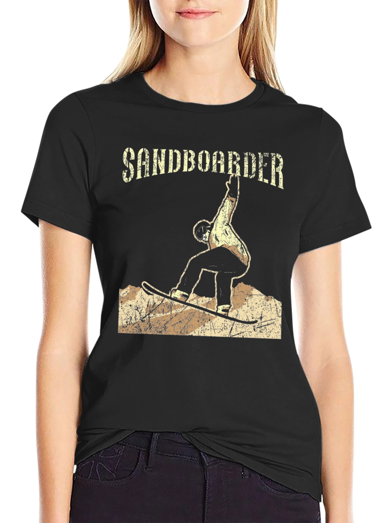 Sandboarder Graphic T-Shirt - Black