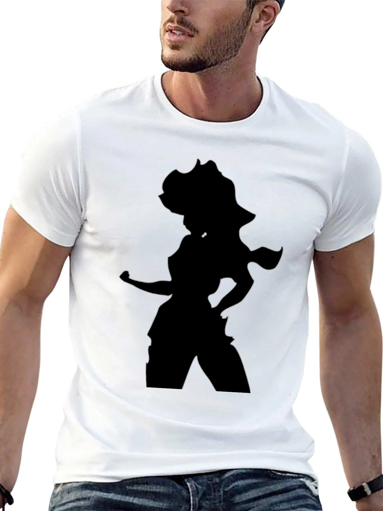 Silhouette Graphic T-Shirt - Black