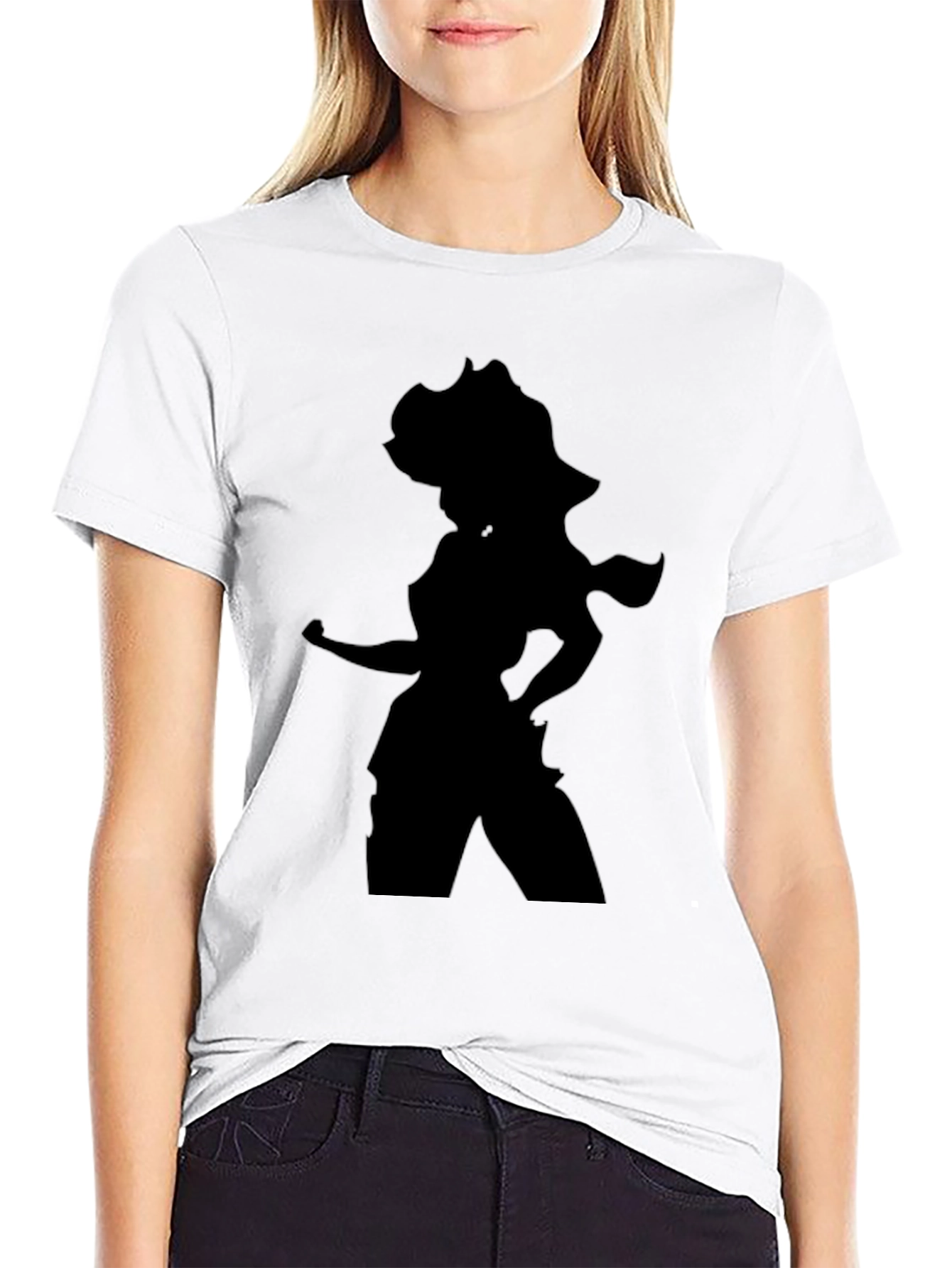 Silhouette Graphic T-Shirt - Black