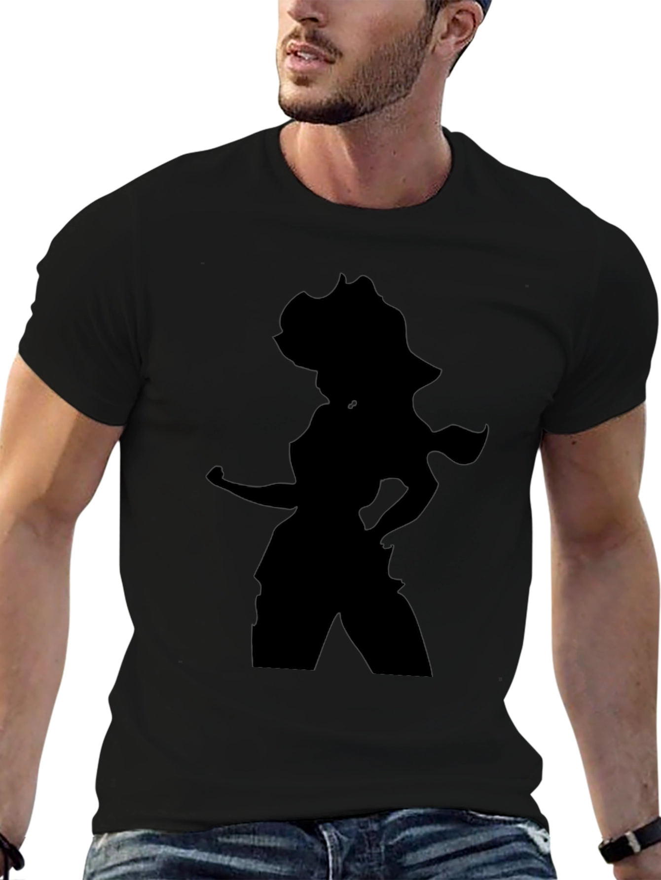 Silhouette Graphic T-Shirt - Black