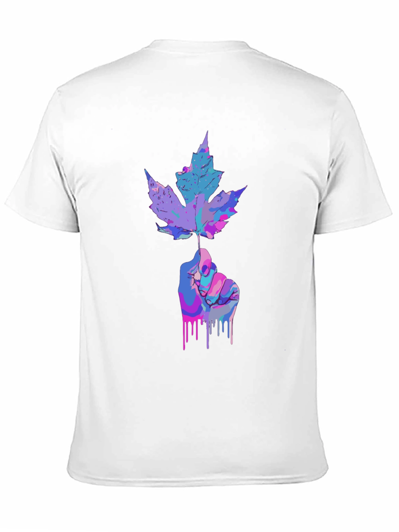 Artistic Maple Leaf Graphic T-Shirt