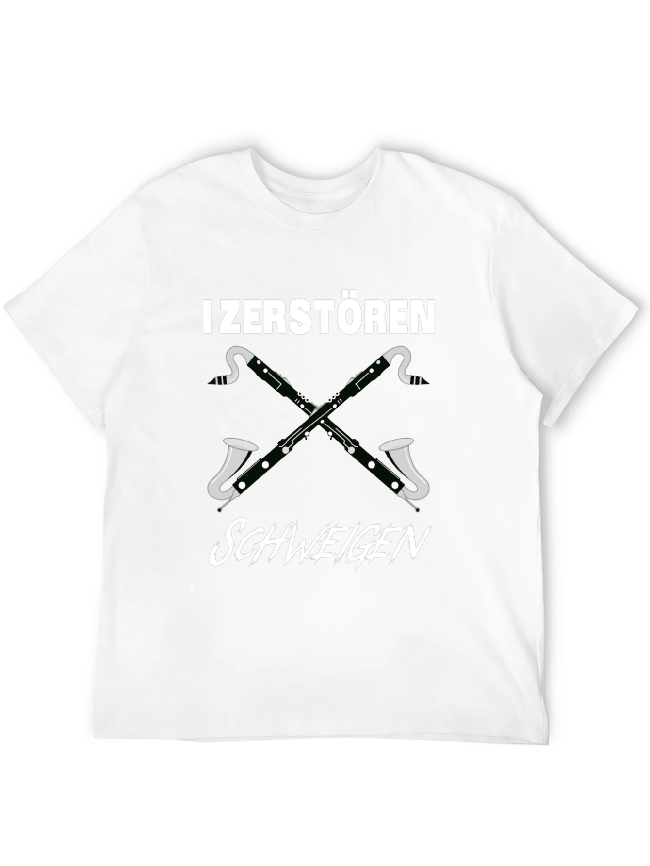 I Zerstören Schweigen Bassoon T-Shirt