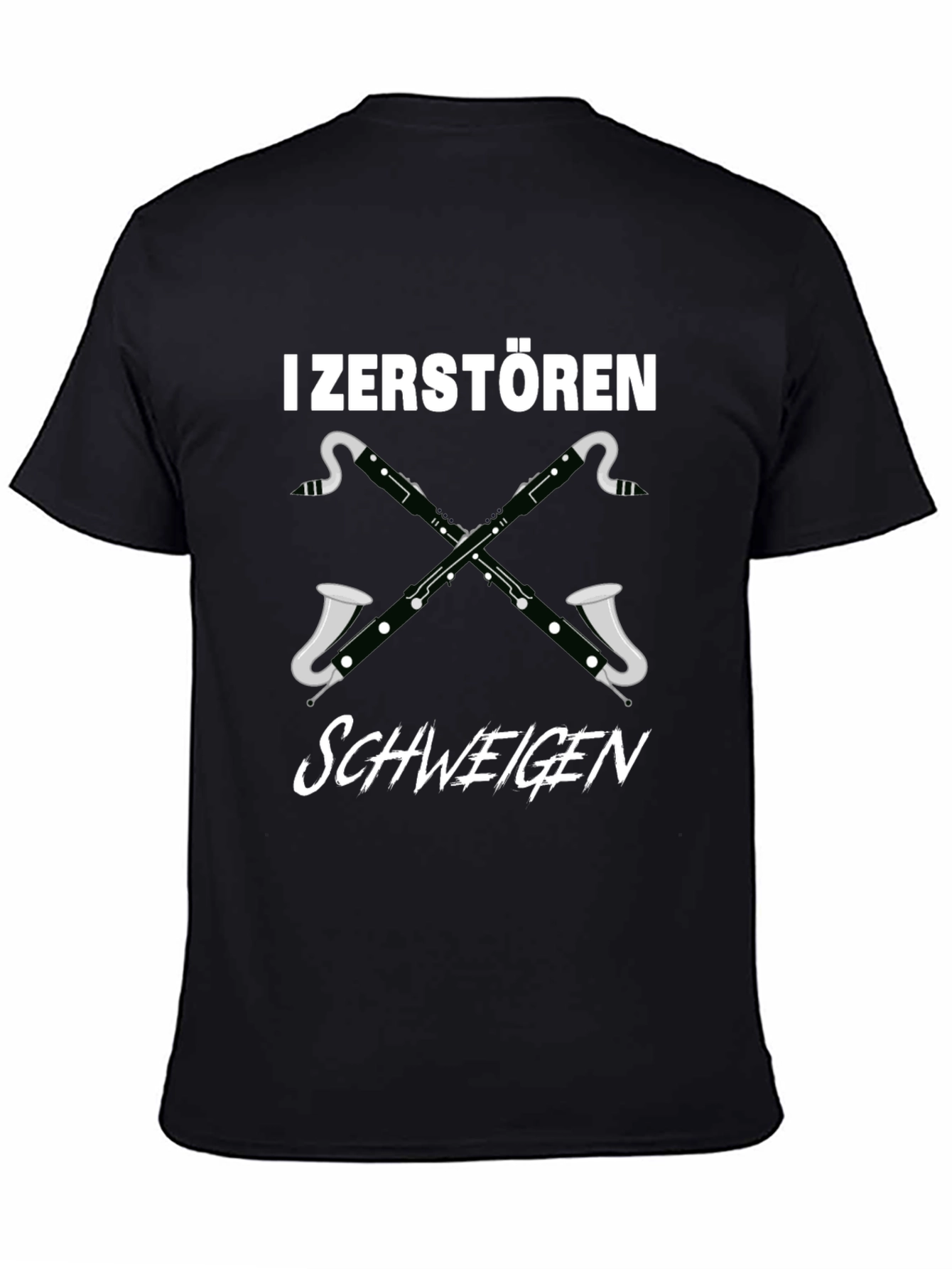 I Zerstören Schweigen Bassoon T-Shirt