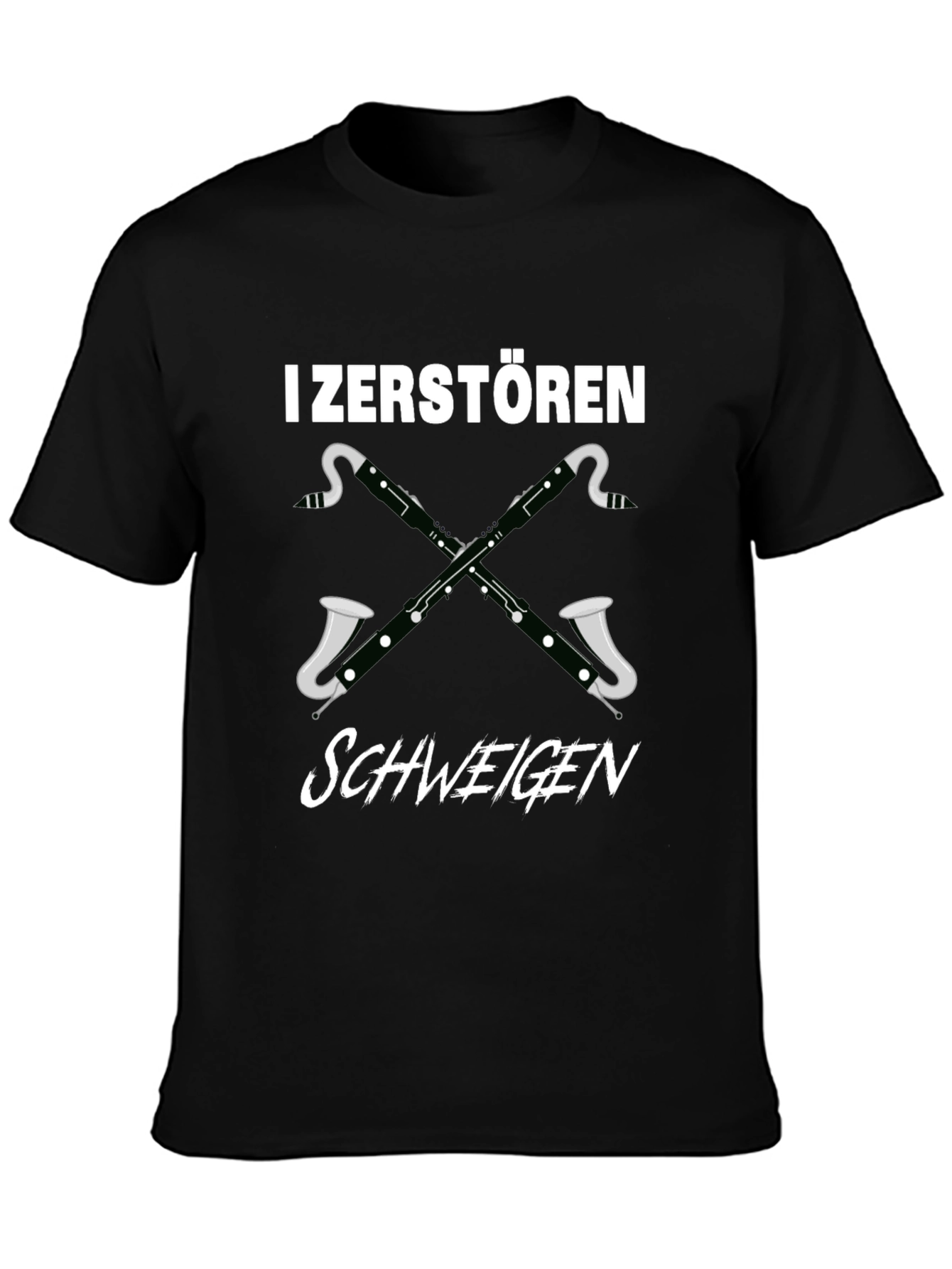 I Zerstören Schweigen Bassoon T-Shirt