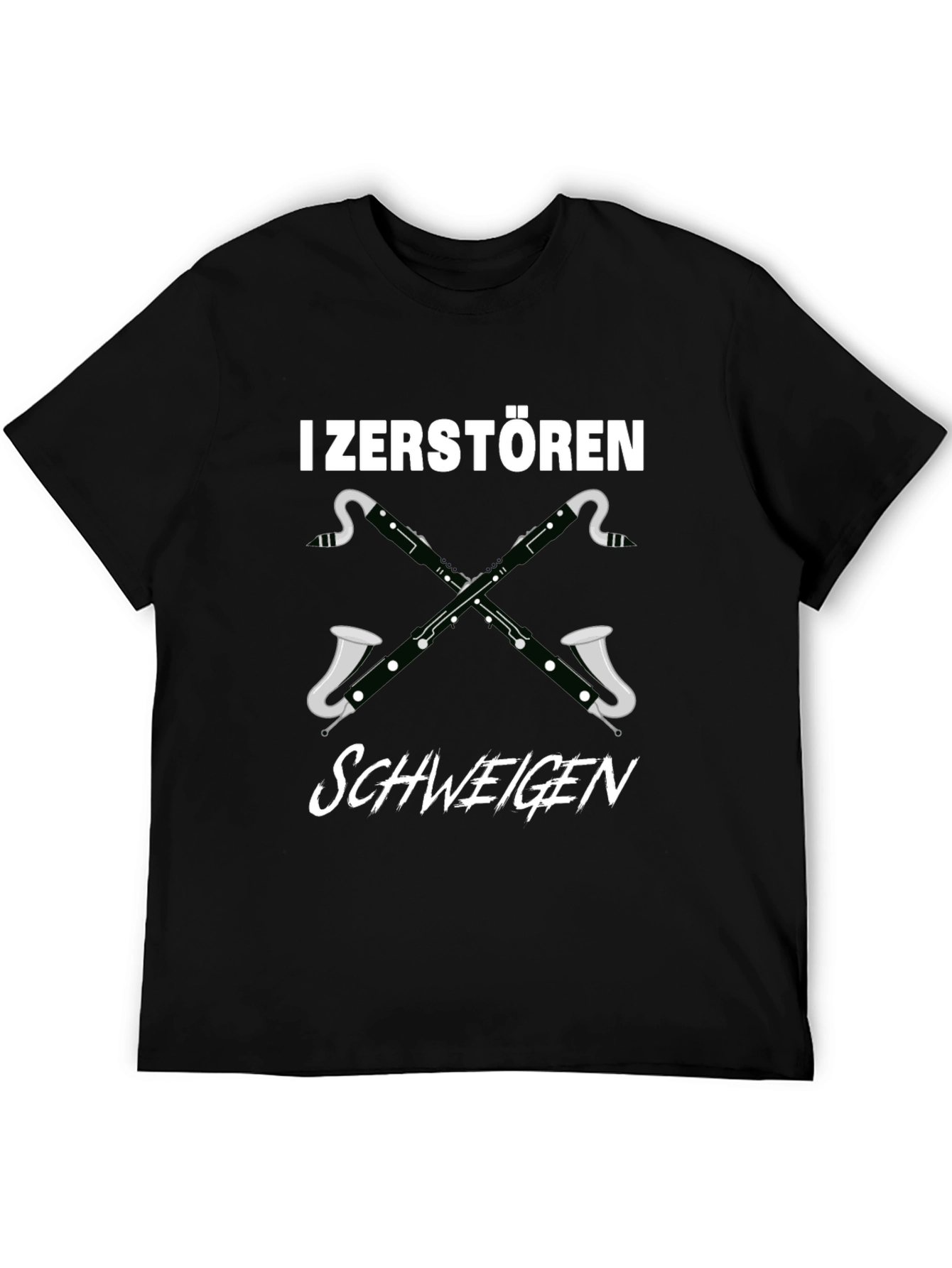 I Zerstören Schweigen Bassoon T-Shirt