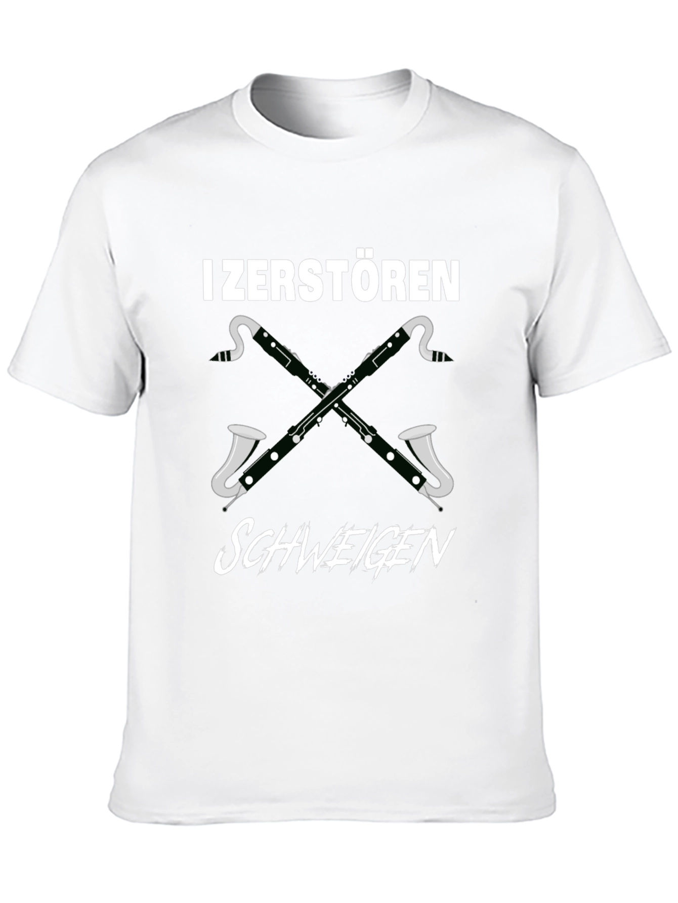 I Zerstören Schweigen Bassoon T-Shirt