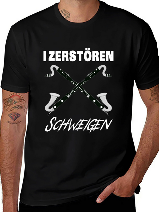 I Zerstören Schweigen Bassoon T-Shirt