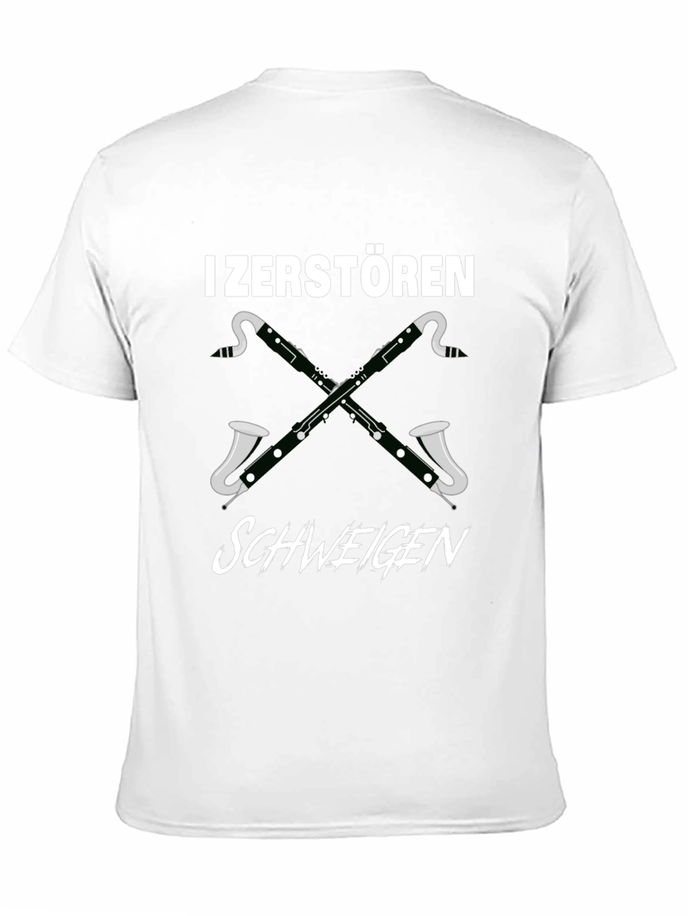 I Zerstören Schweigen Bassoon T-Shirt