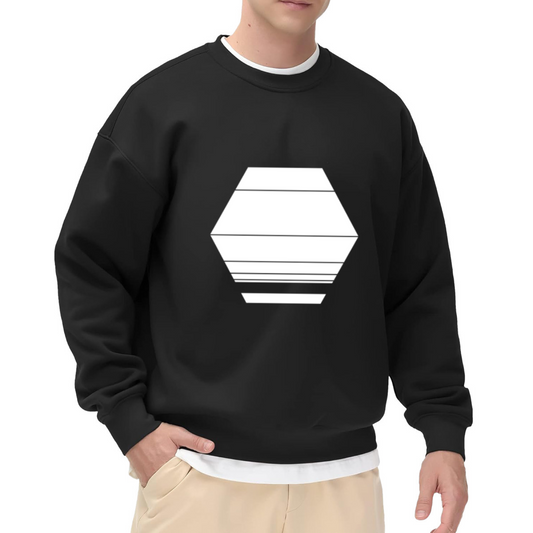 Geometric Hexagon Pattern Graphic ԲÁìÎÀÒÂ - Unique Design Pullover Sweatshirt