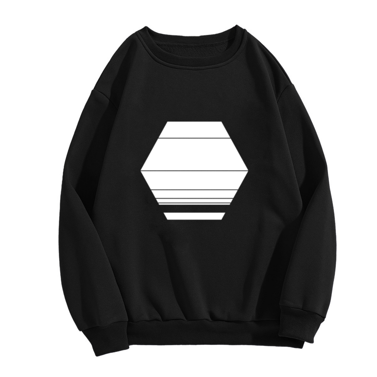 Geometric Hexagon Pattern Graphic ԲÁìÎÀÒÂ - Unique Design Pullover Sweatshirt