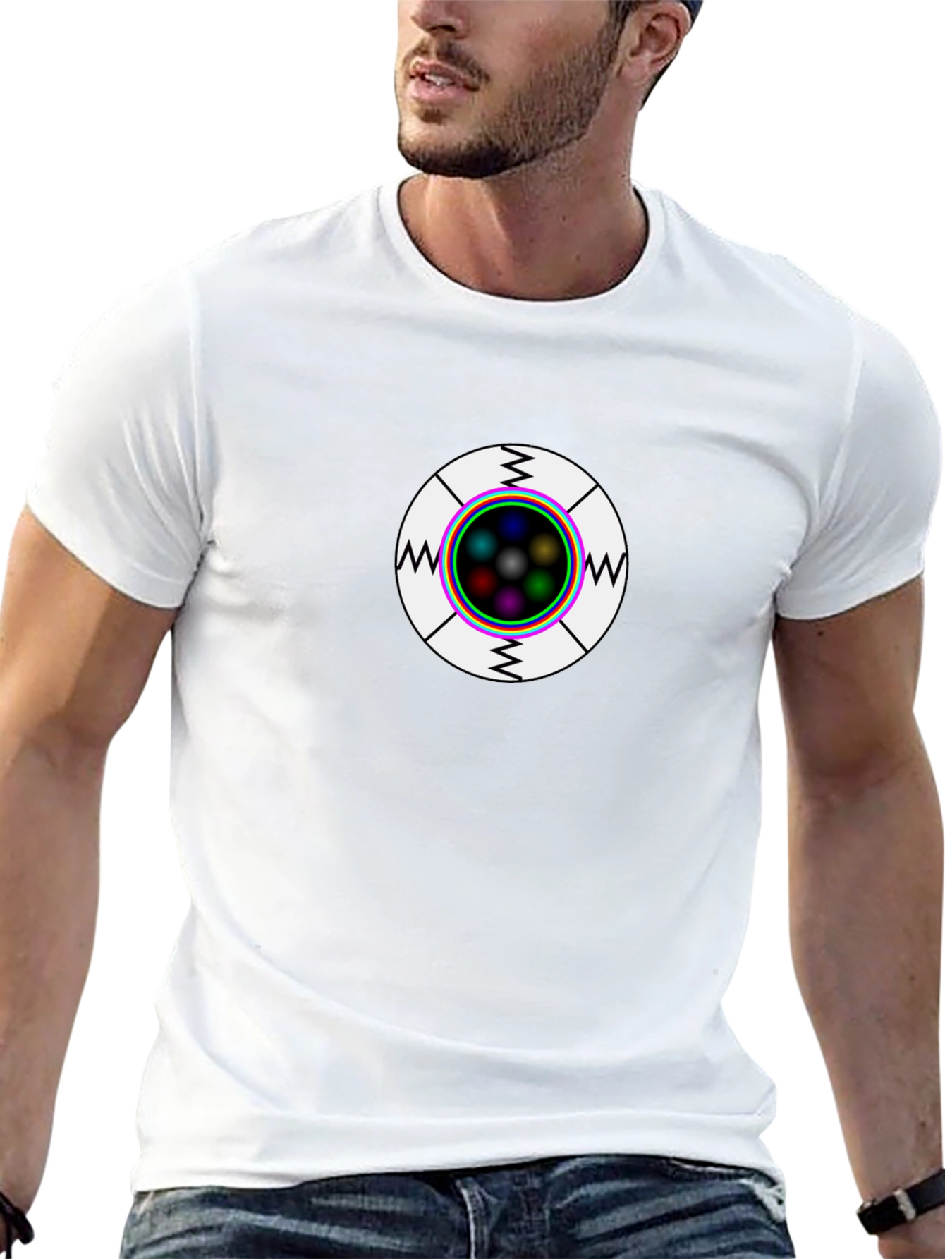 Geometric Eye T-Shirt - Graphic Novelty Tee