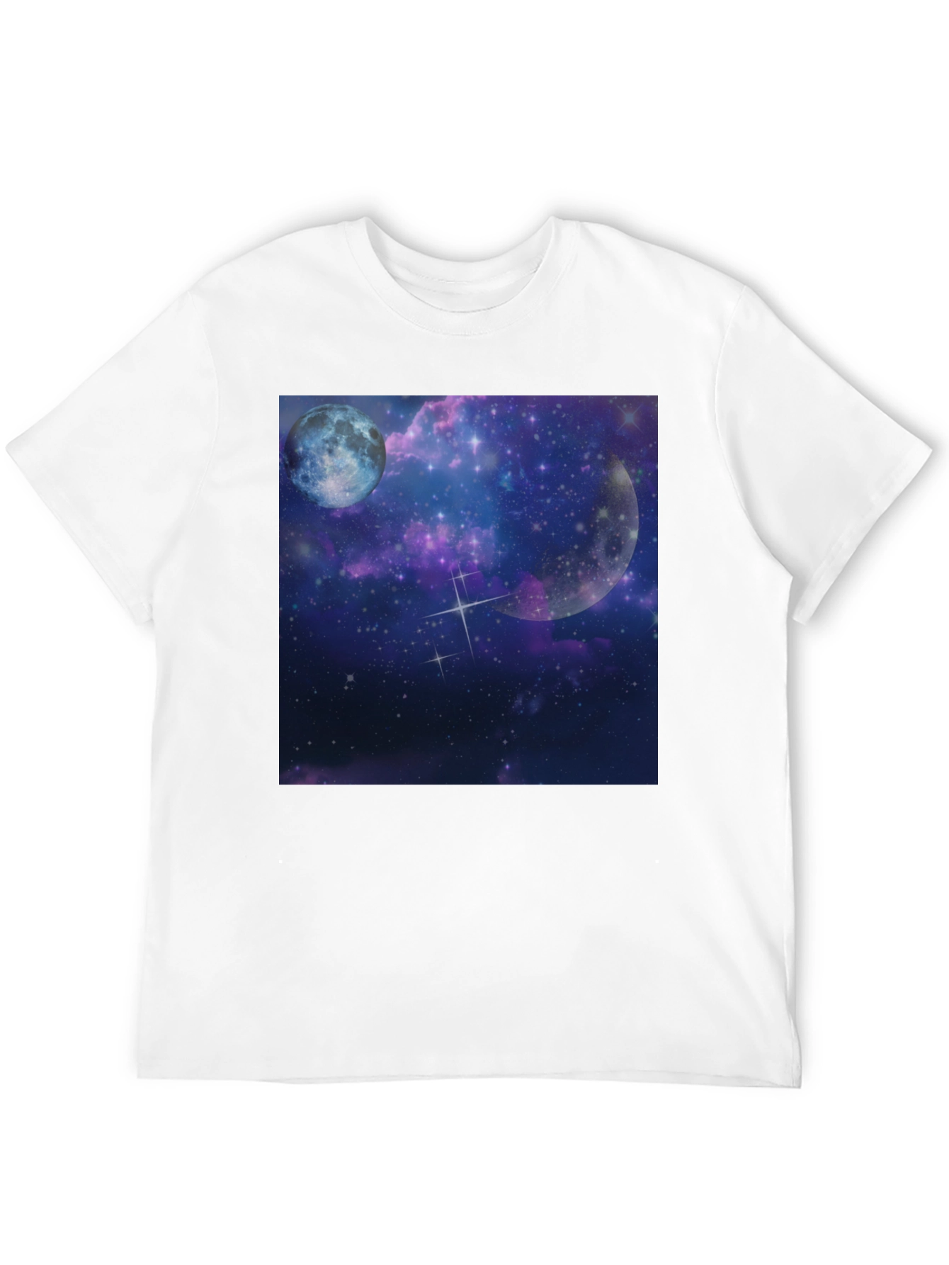 Galaxy Moon Black Tee