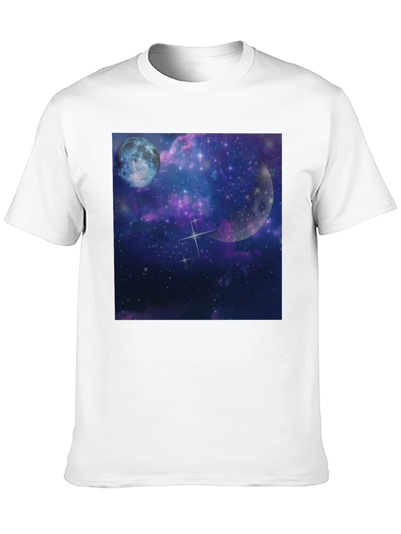Galaxy Moon Black Tee