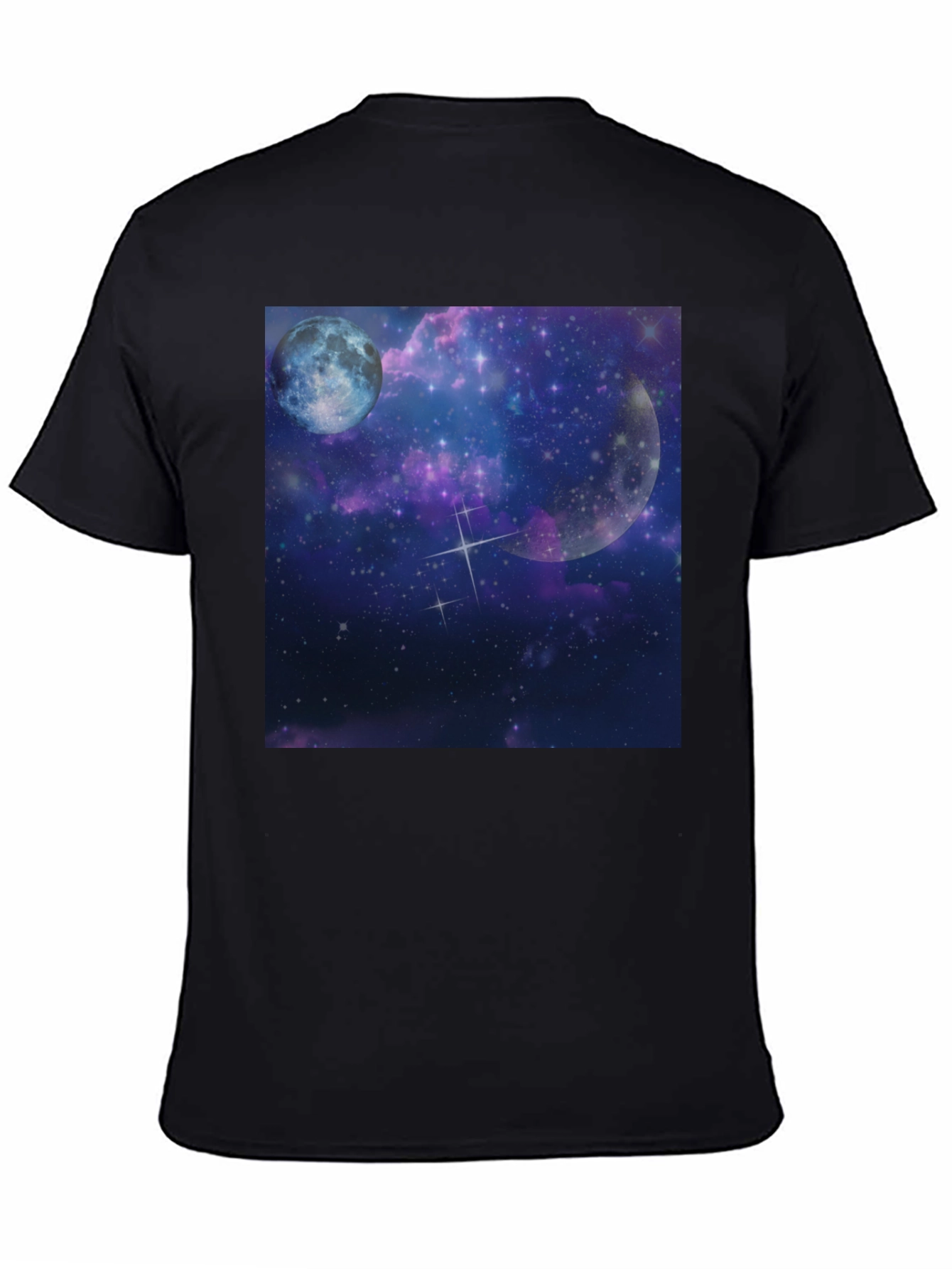 Galaxy Moon Black Tee