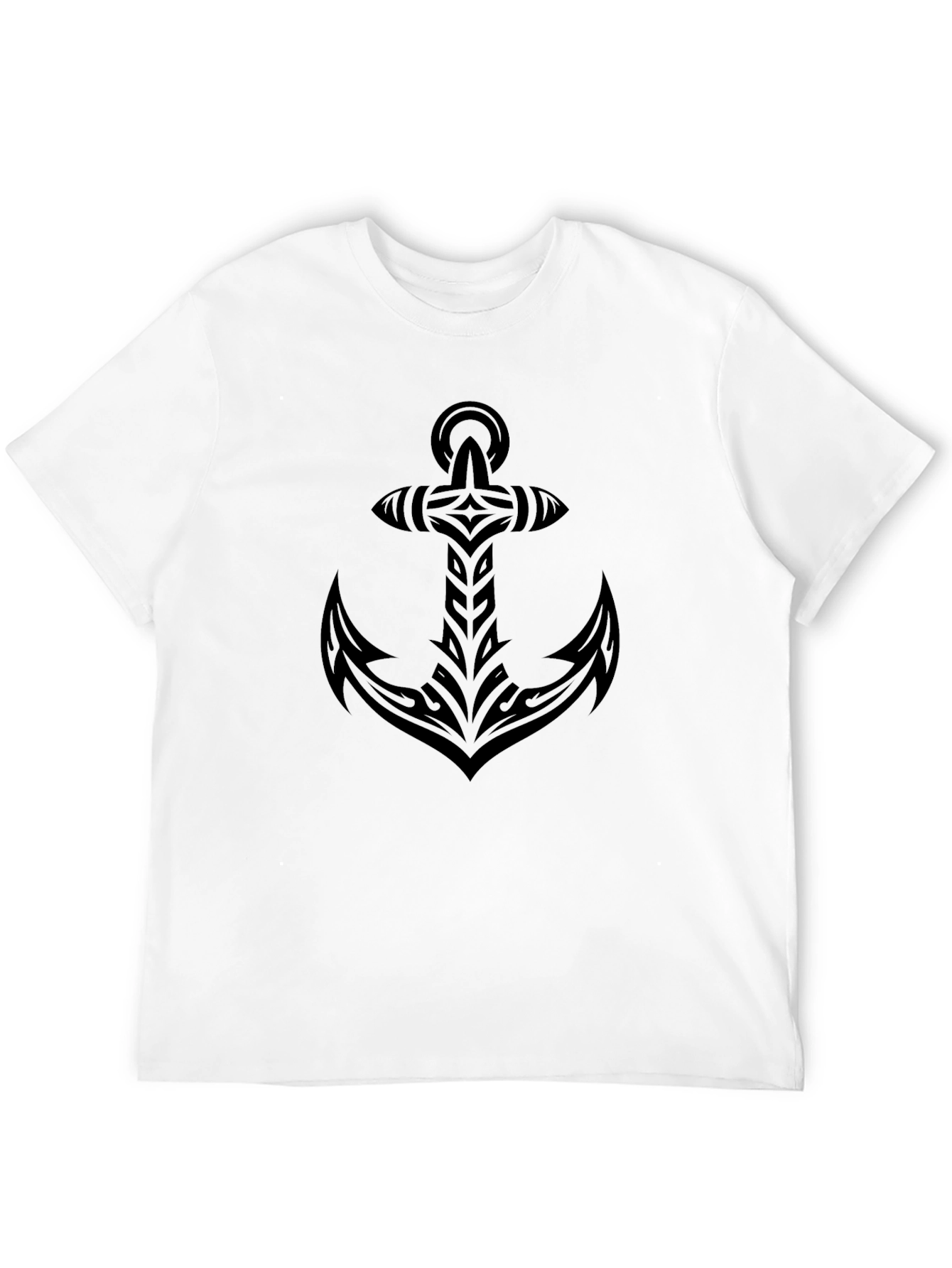Tribal Anchor Black T-Shirt