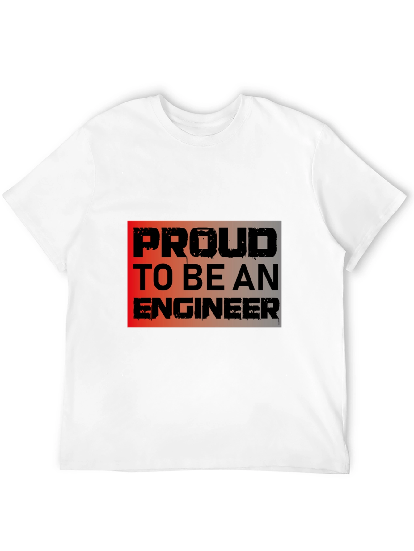 Proud Engineer Black Graphic Tee