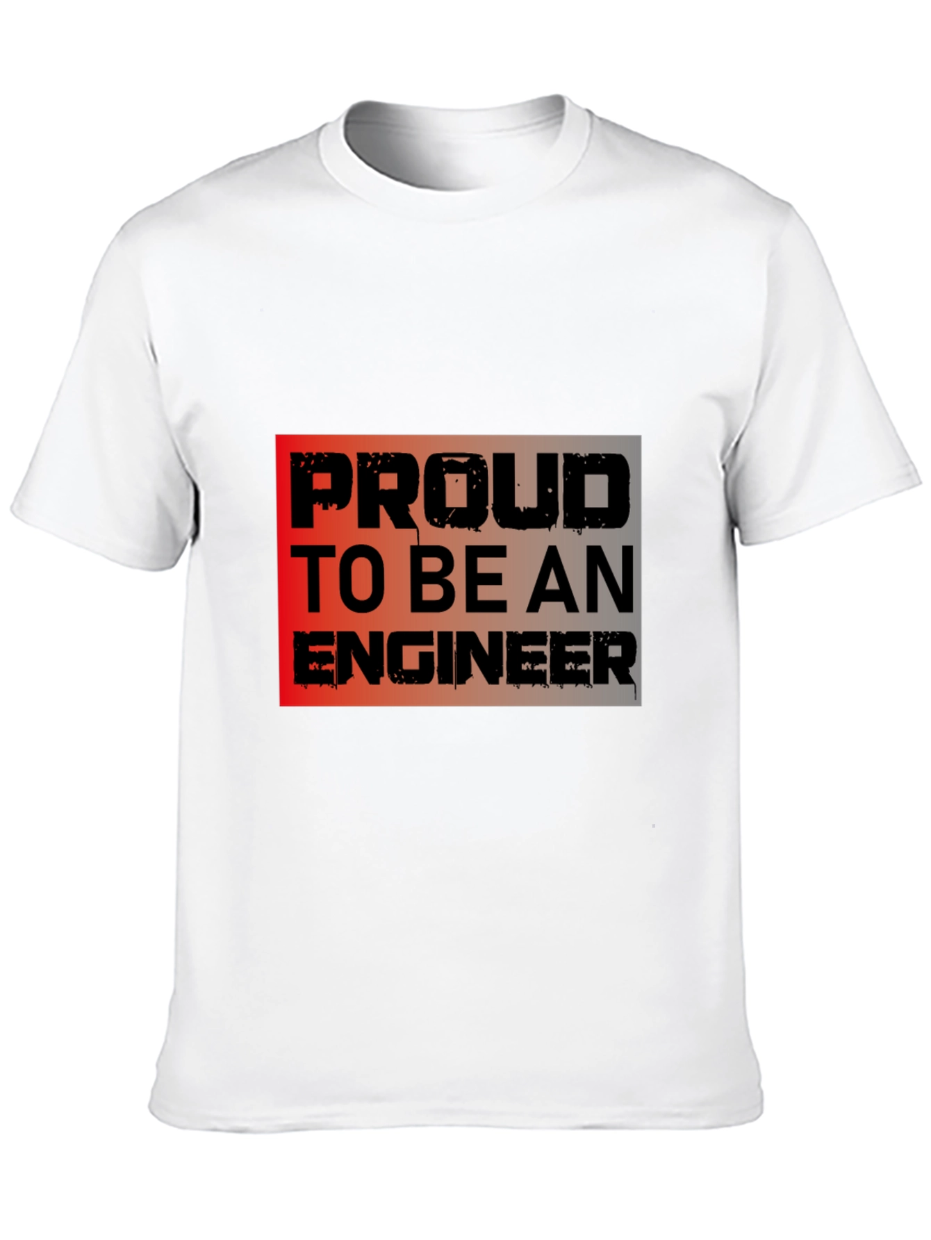 Proud Engineer Black Graphic Tee