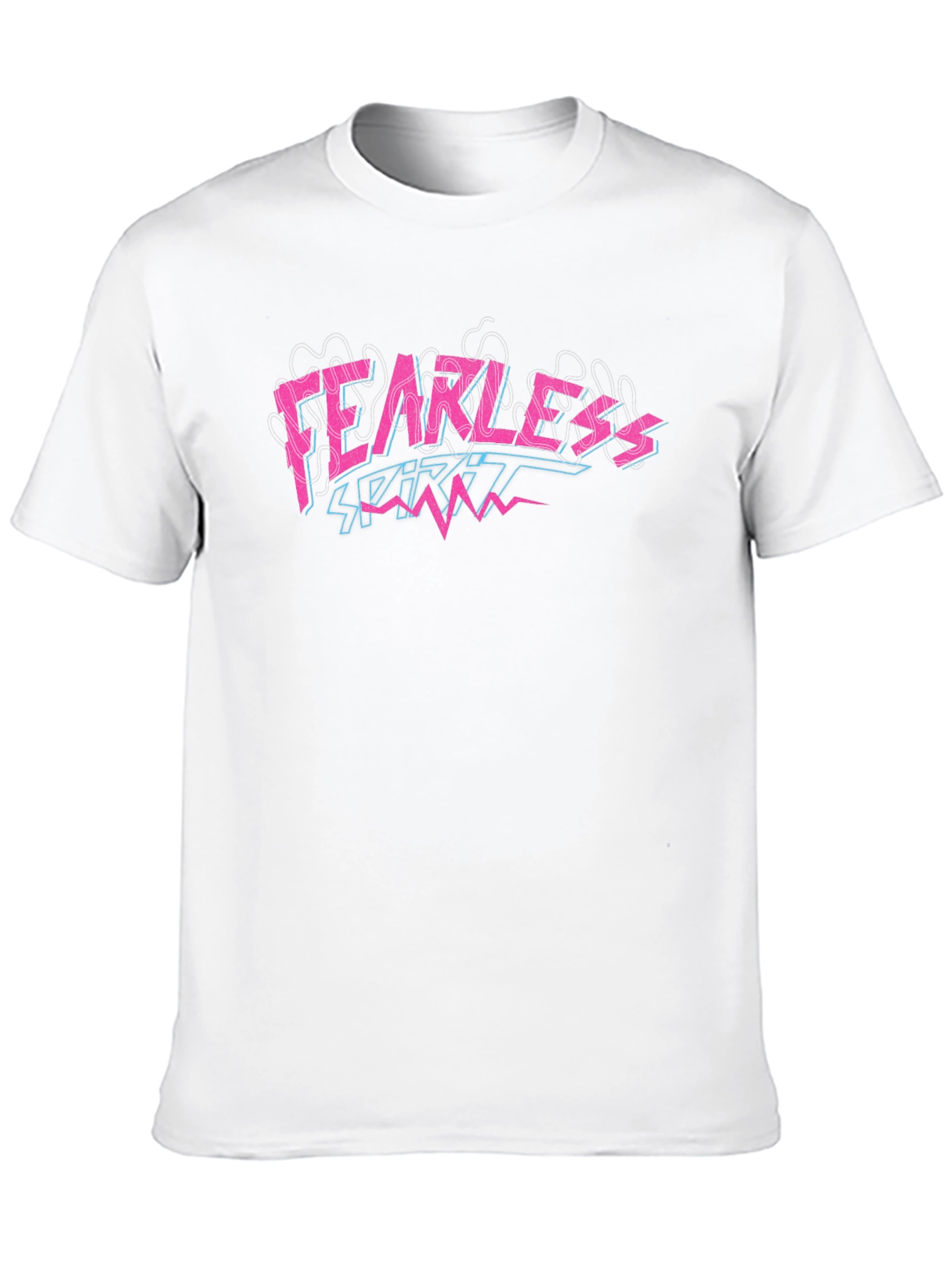 Fearless Spirit Graphic Print Black T-Shirt