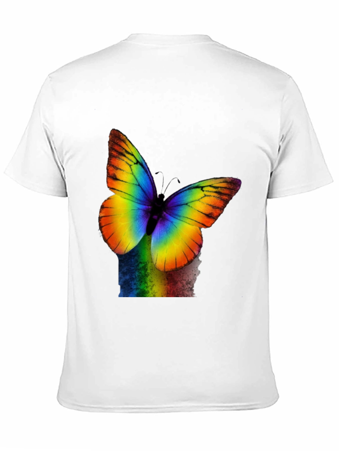 Rainbow Butterfly Graphic T-Shirt