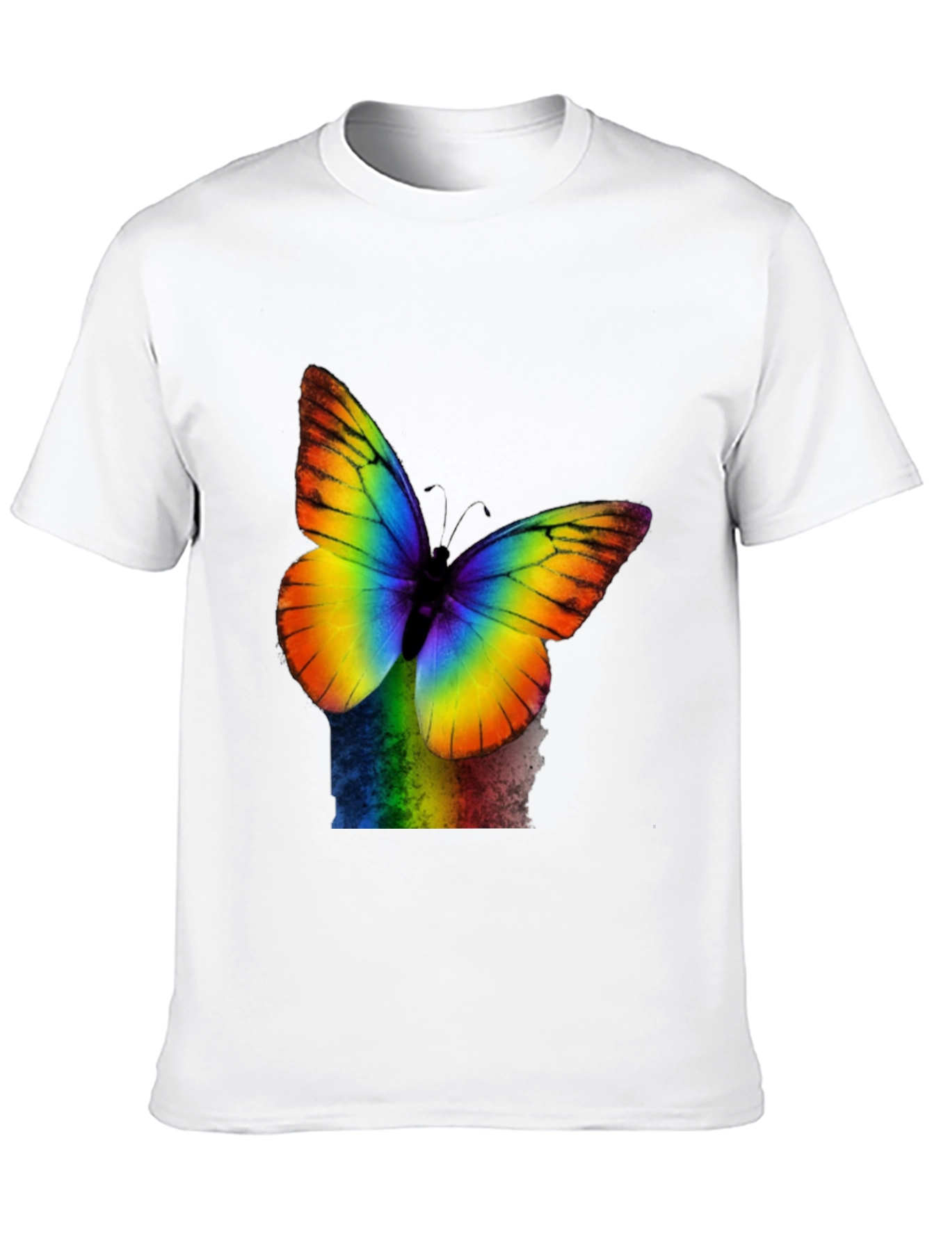 Rainbow Butterfly Graphic T-Shirt