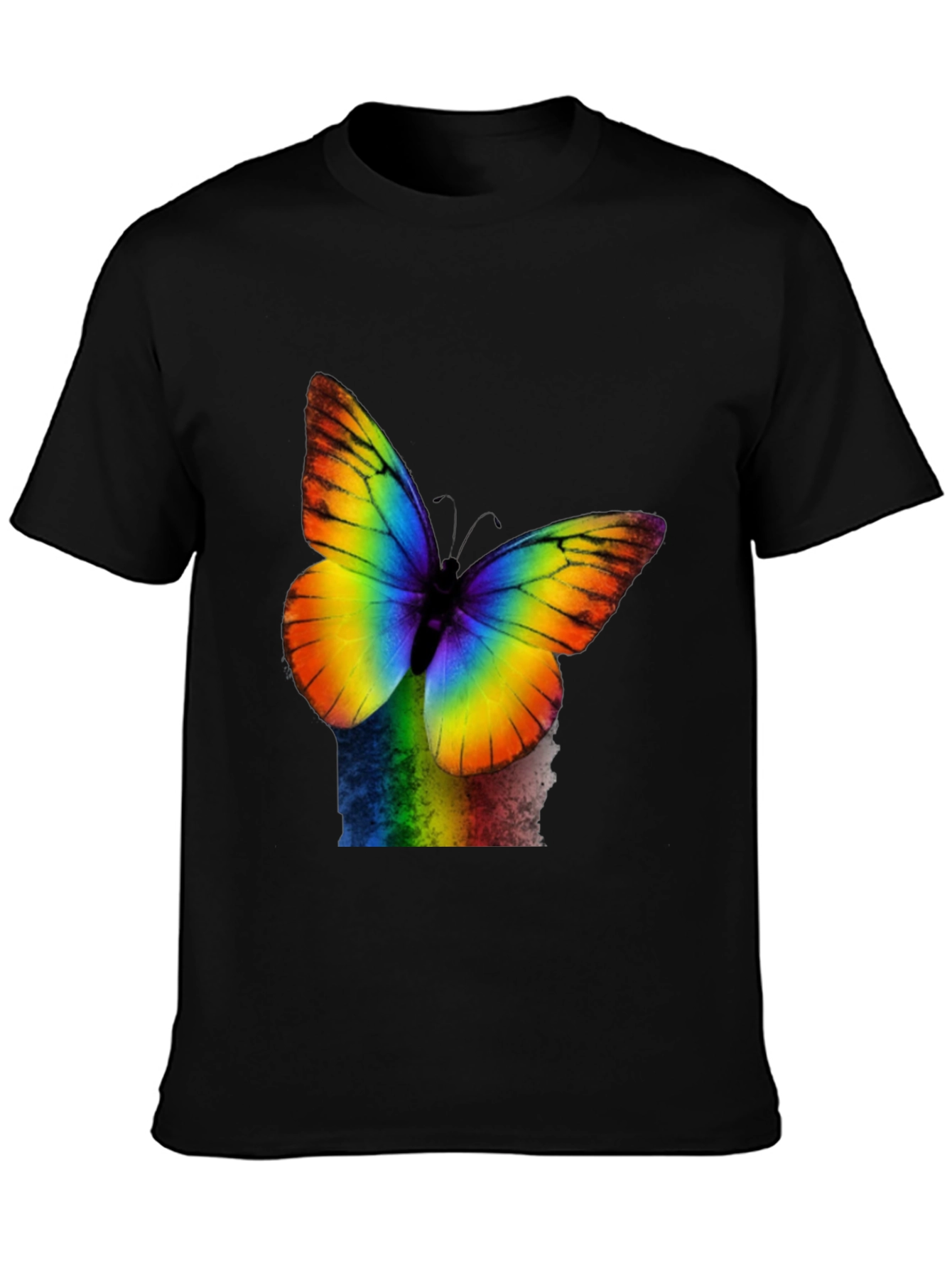 Rainbow Butterfly Graphic T-Shirt