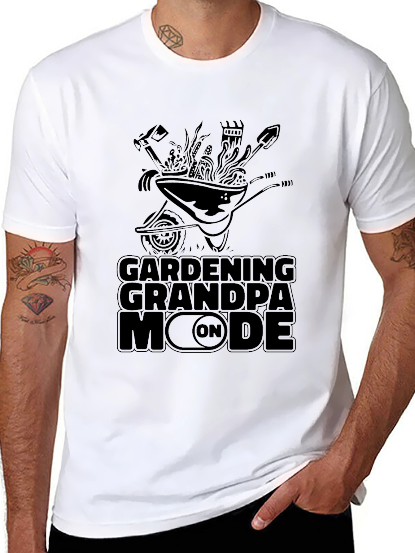 Gardening Grandpa Mode On T-Shirt