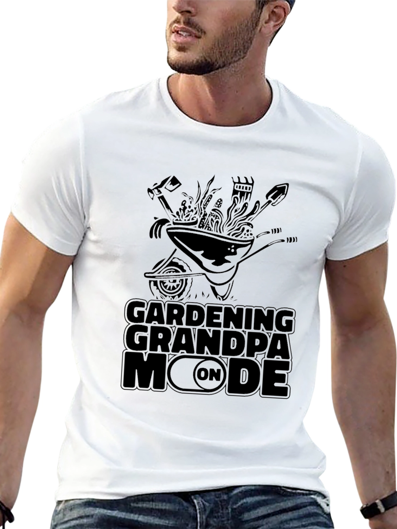 Gardening Grandpa Mode On T-Shirt