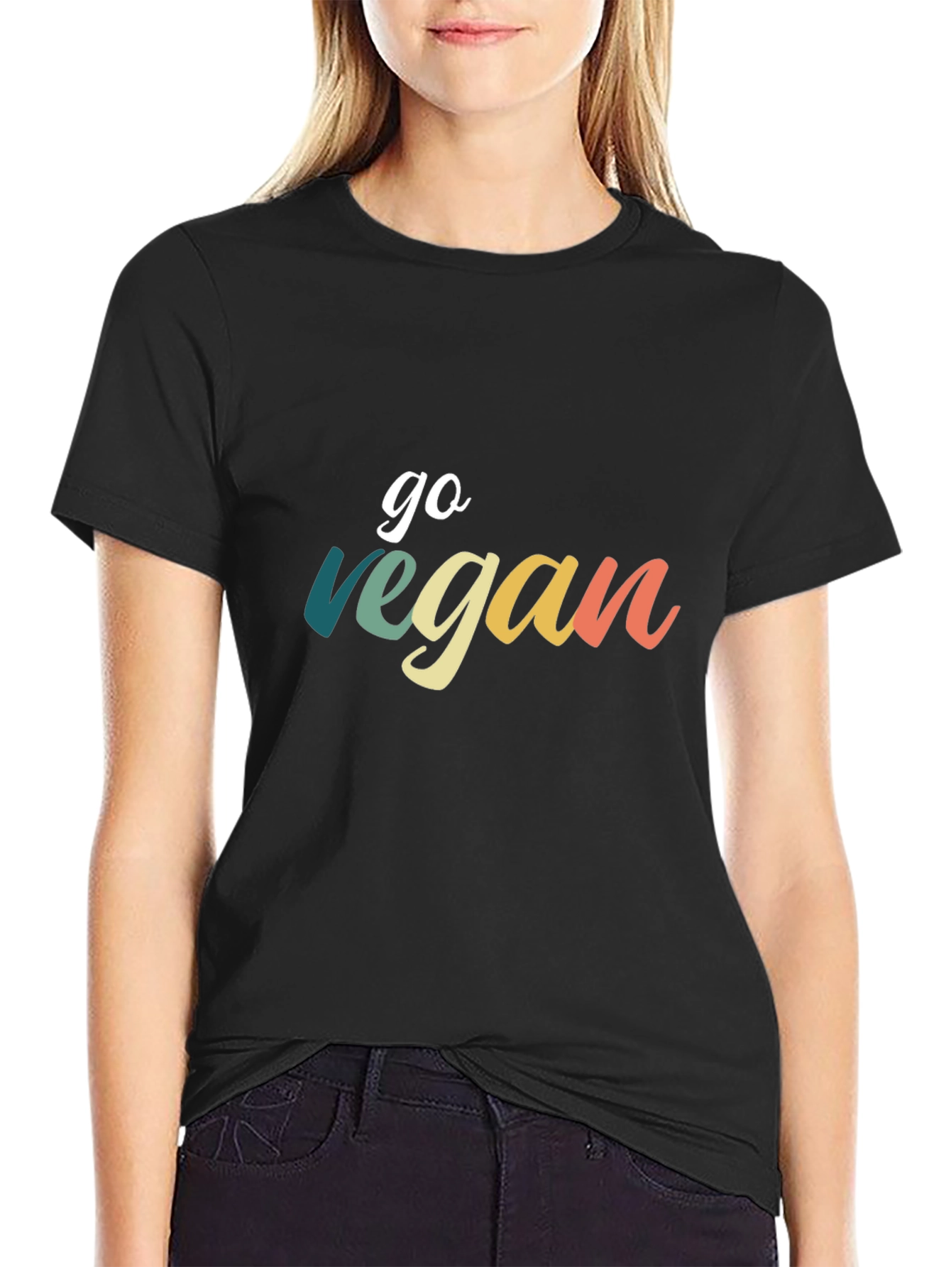 Go Vegan Tee - Stylish Graphic T-Shirt