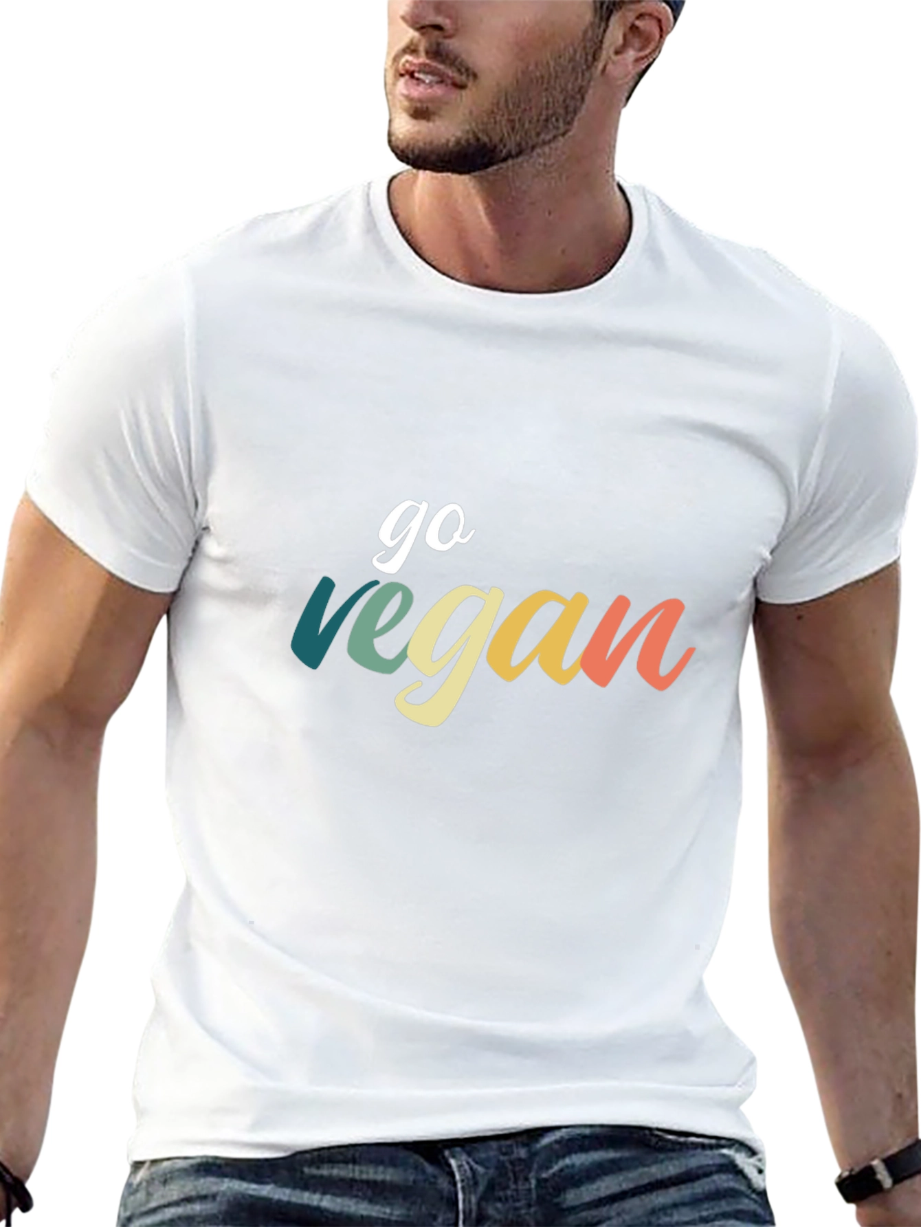 Go Vegan Tee - Stylish Graphic T-Shirt