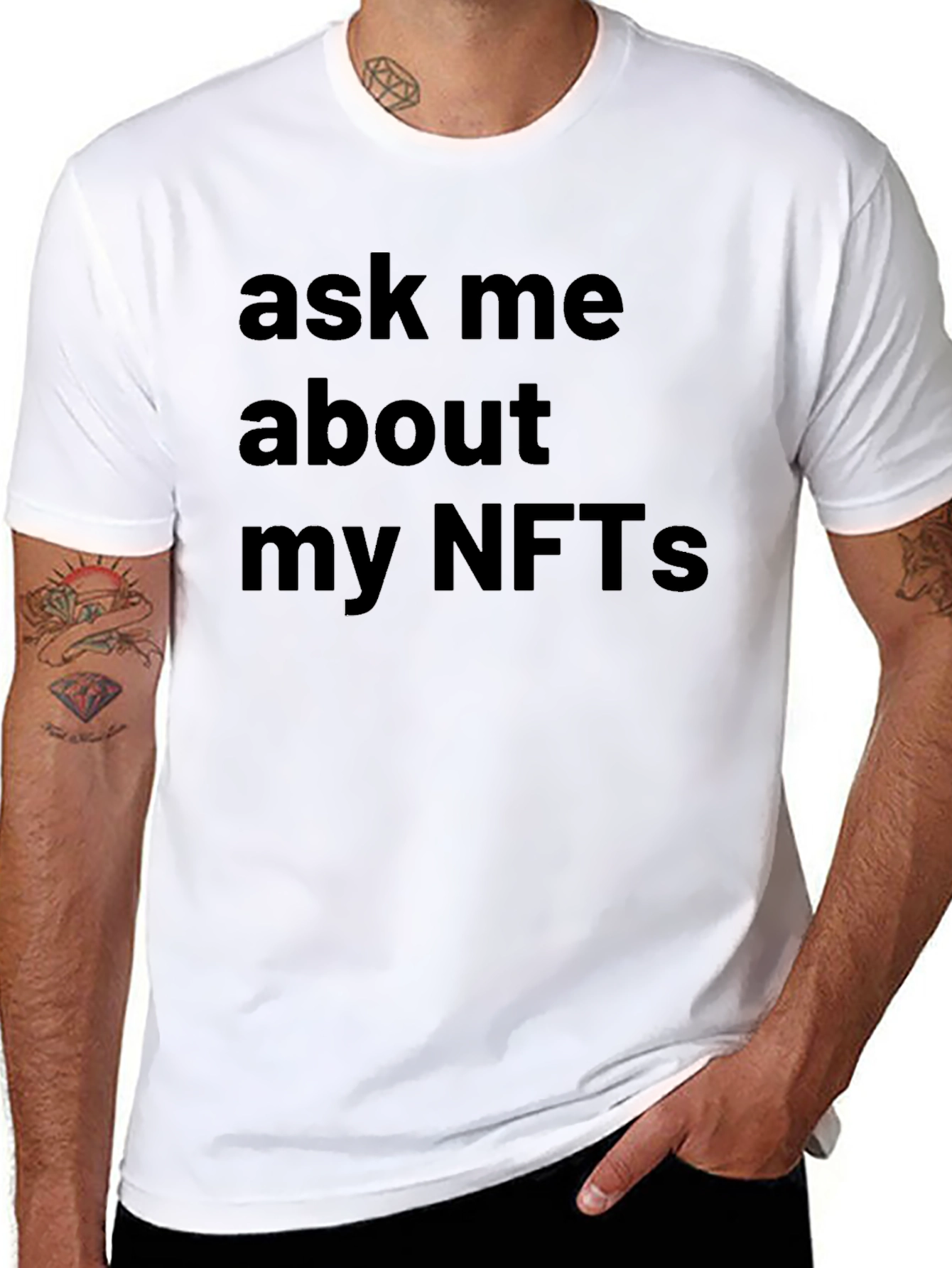 Ask Me About My NFTs - Novelty T-Shirt