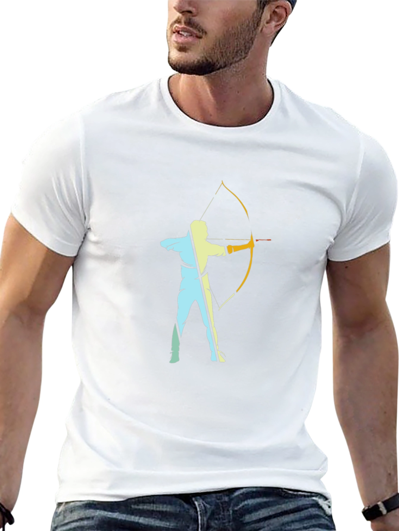 Archery Silhouette Black T-Shirt