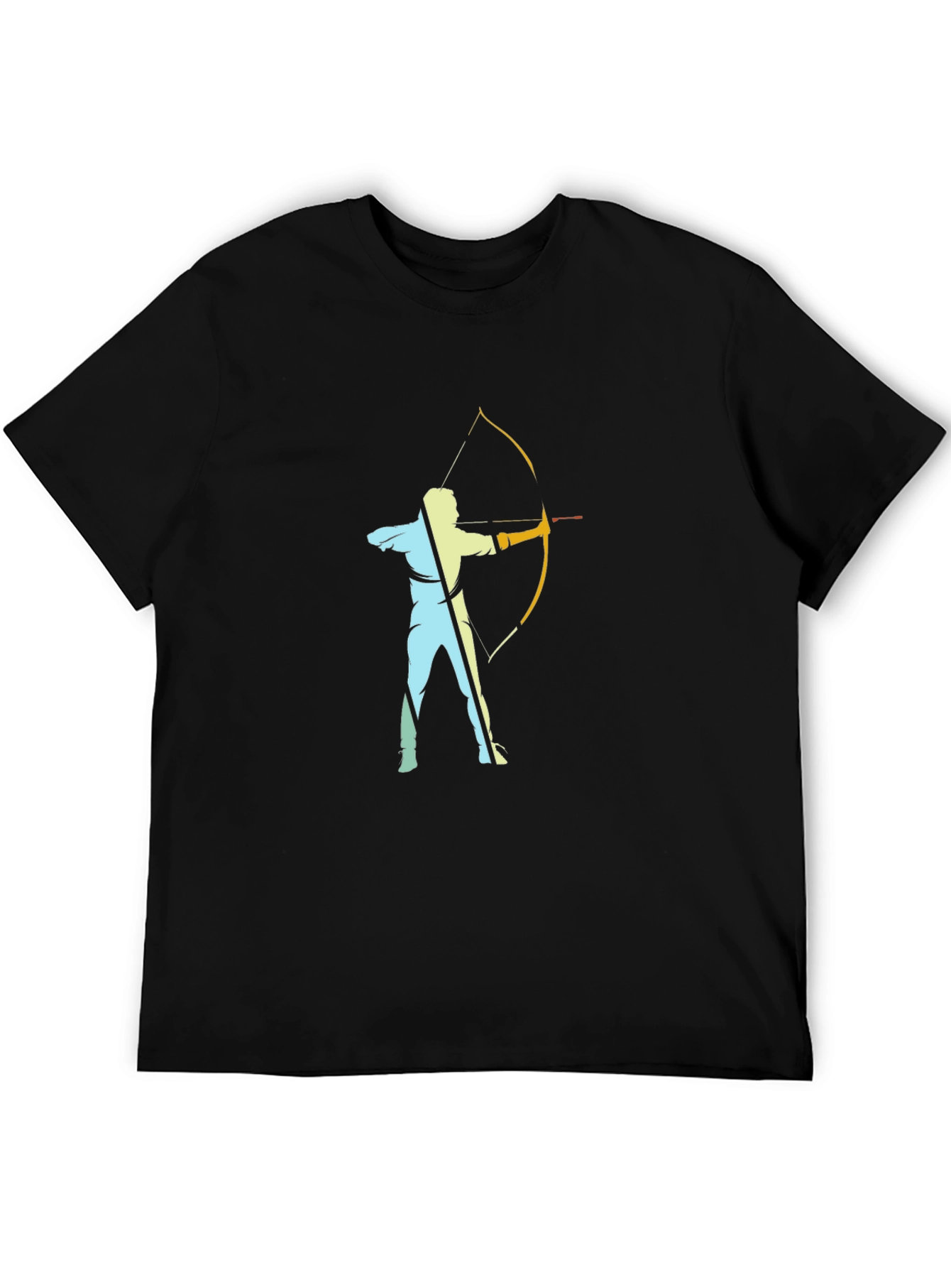 Archery Silhouette Black T-Shirt