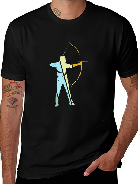 Archery Silhouette Black T-Shirt