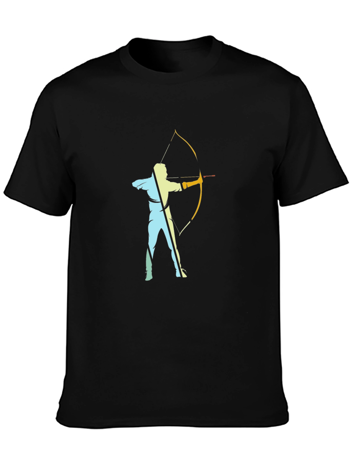 Archery Silhouette Black T-Shirt