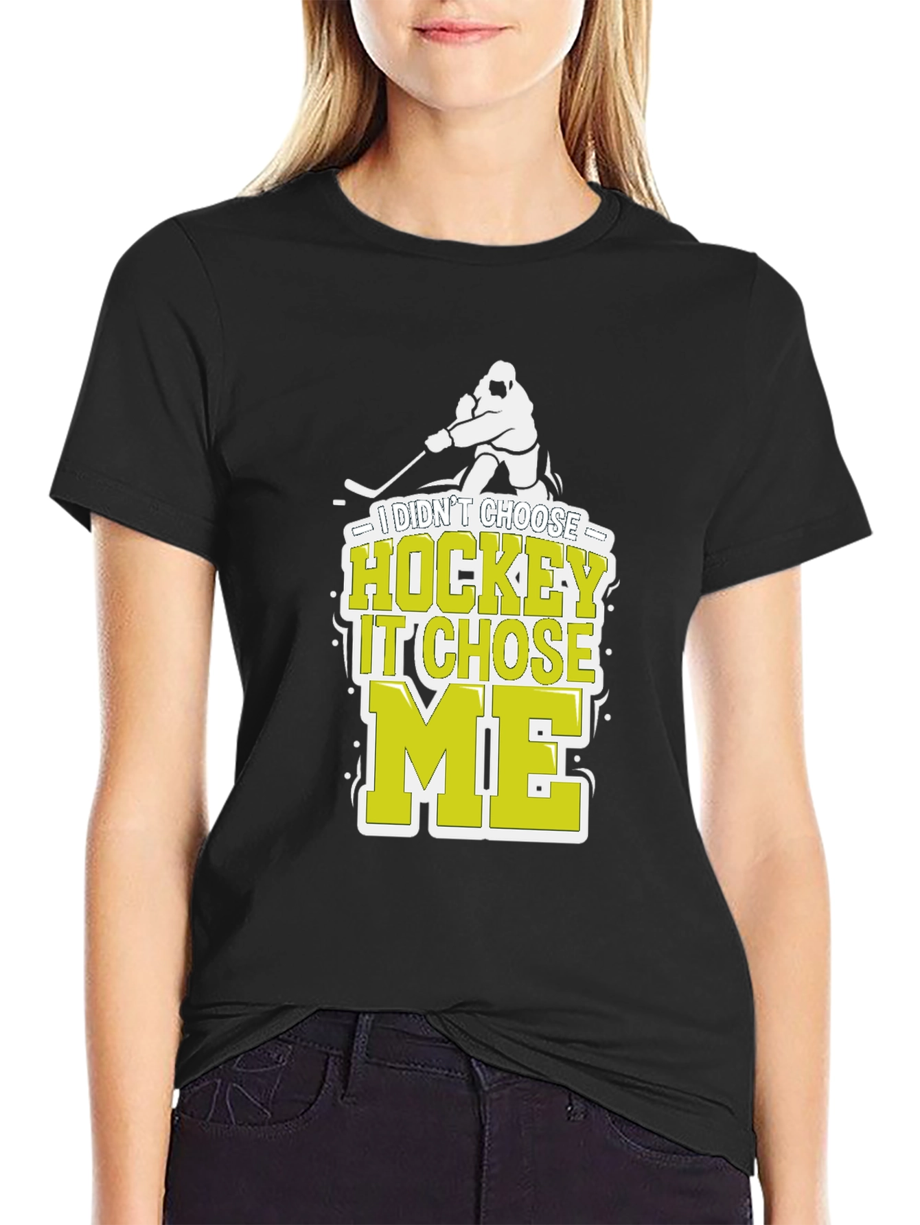 Hockey Chose Me T-Shirt Funny Hockey Player Tee