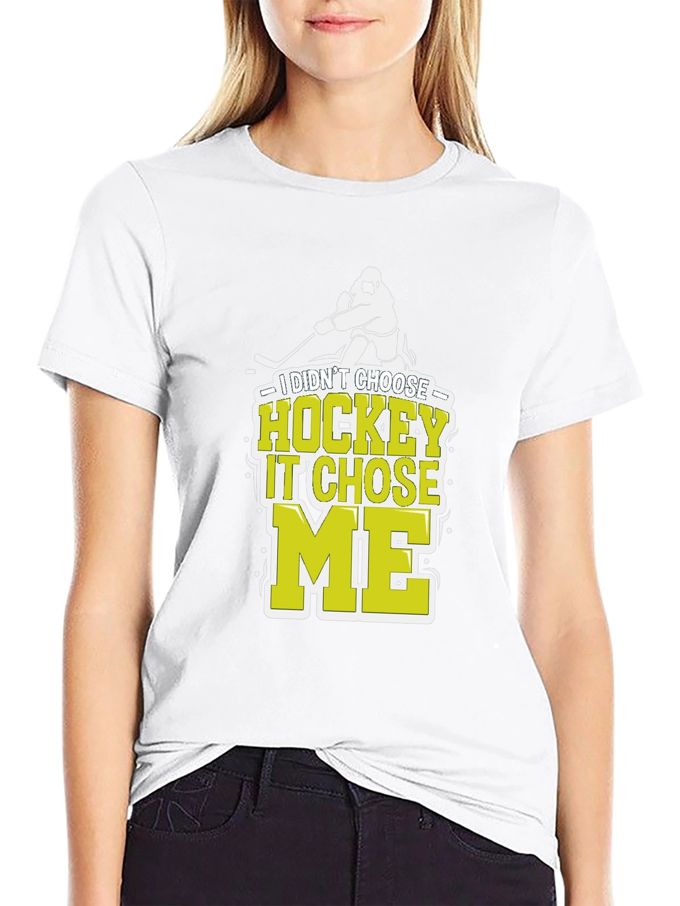 Hockey Chose Me T-Shirt Funny Hockey Player Tee